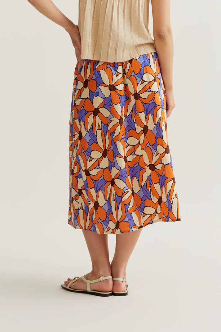 Falda midi con estampado Marigold Compañía Fantástica