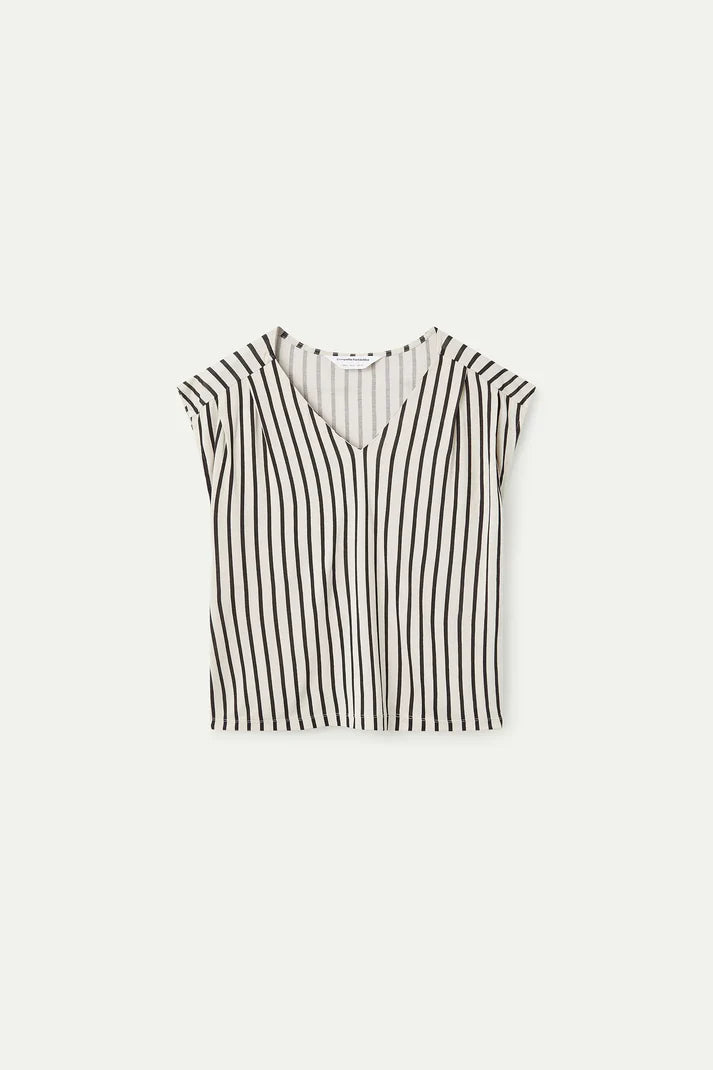 Camiseta con estampado rayas negras de Compañía Fantástica