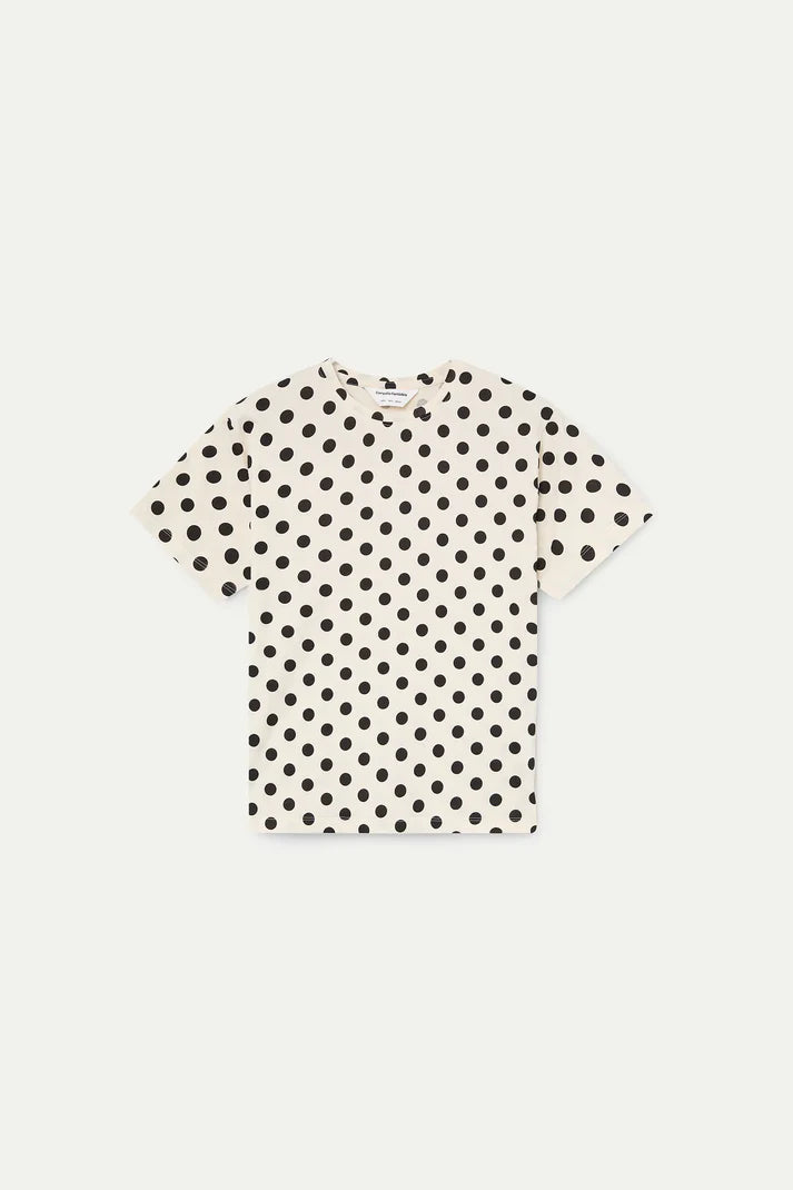 Camiseta con estamado Black Dots Compañía FantasticaFantástica