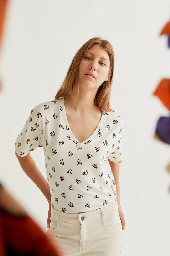 Camiseta con estampado Ladybug Black Compañía Fantástica