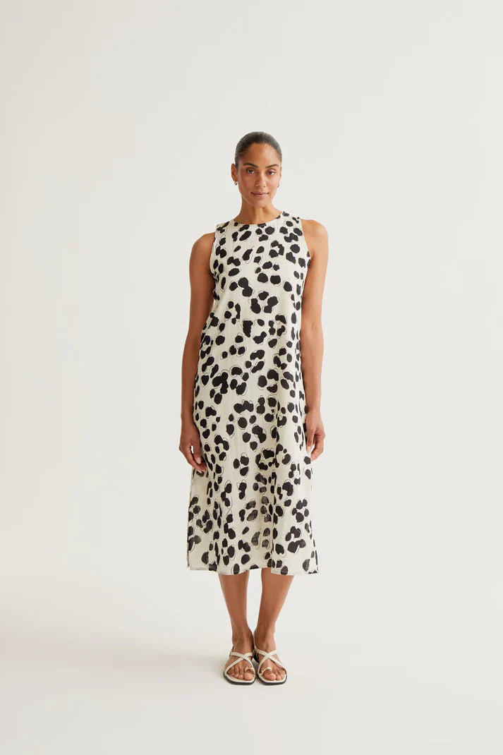 Vestido midi con estampado Dalmatian Compañía Fantástica