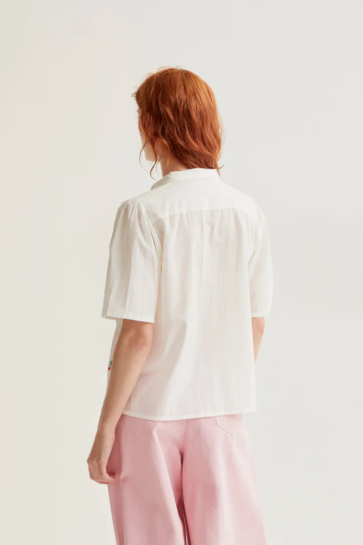 Camisa con estampado White Cherries Compañía Fantástica