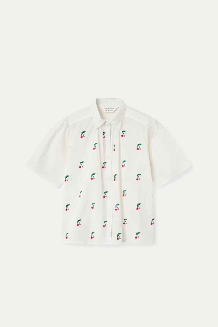 Camisa con estampado White Cherries Compañía Fantástica