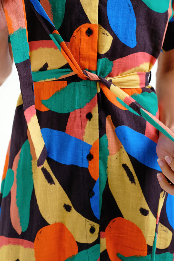 Vestido corto con estampado Tutti Frutti Compañía Fantástica