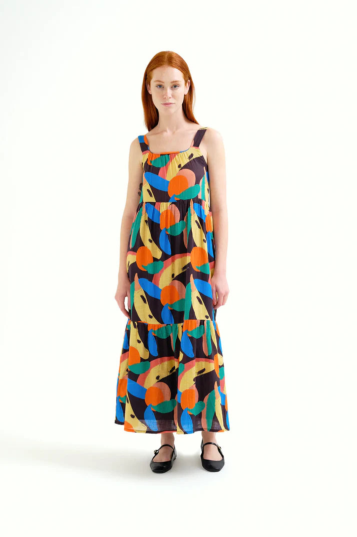 Vestido largo con estampado Tutti Frutti Big Compañía Fantástica