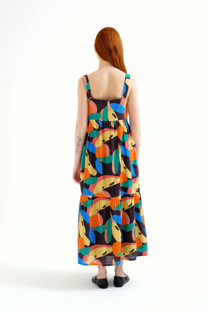 Vestido largo con estampado Tutti Frutti Big Compañía Fantástica