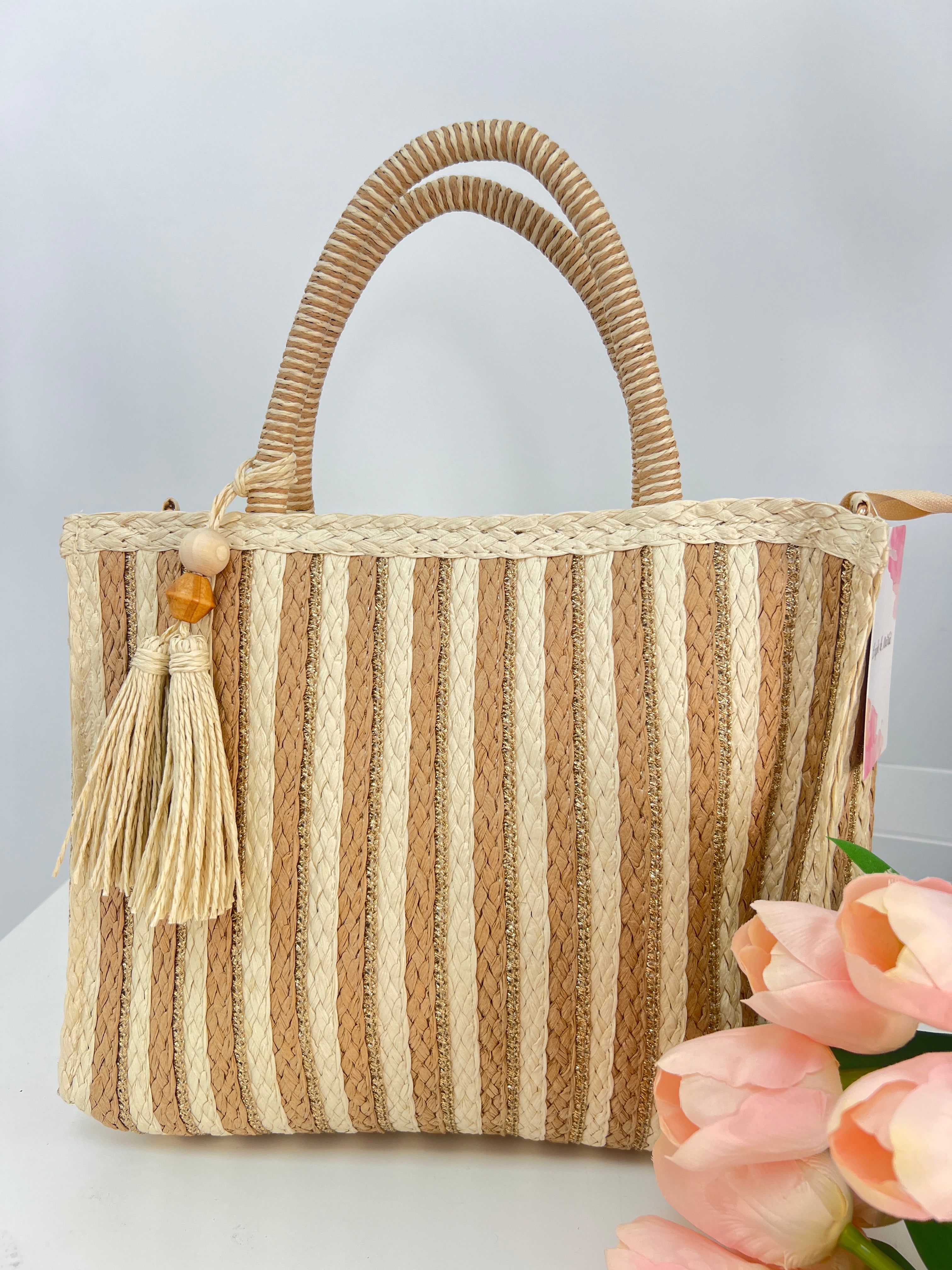 Bolso Mimbre Borla