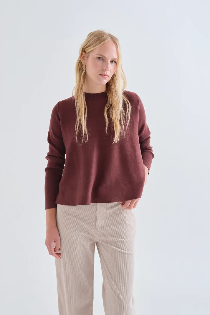 JERSEY BASICO MARRON