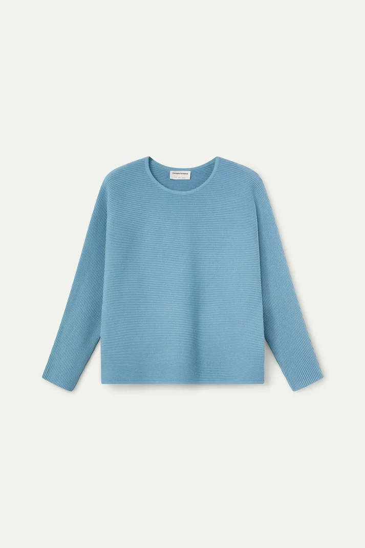 Jersey punto rayas azul claro Compañía Fantástica