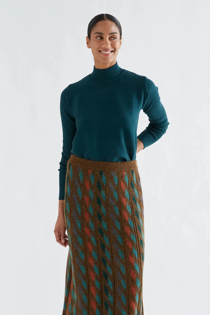 JERSEY CUELLO ALTO BASICO VERDE OSCURO (COMPAÑIA FANTASTICA)