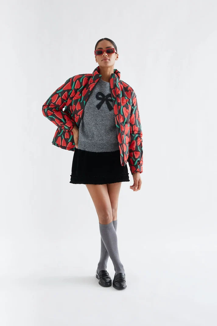 JERSEY GRIS CON ESTAMPADO LAZO NEGRO COMPAÑIA FANTASTICA