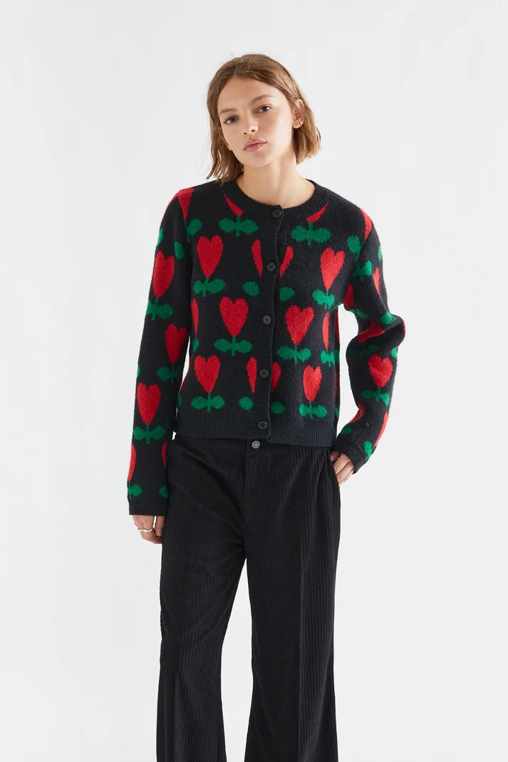 CARDIGAN CON ESTAMPADO CICLAMEN COMPAÑIA FANTASTICA