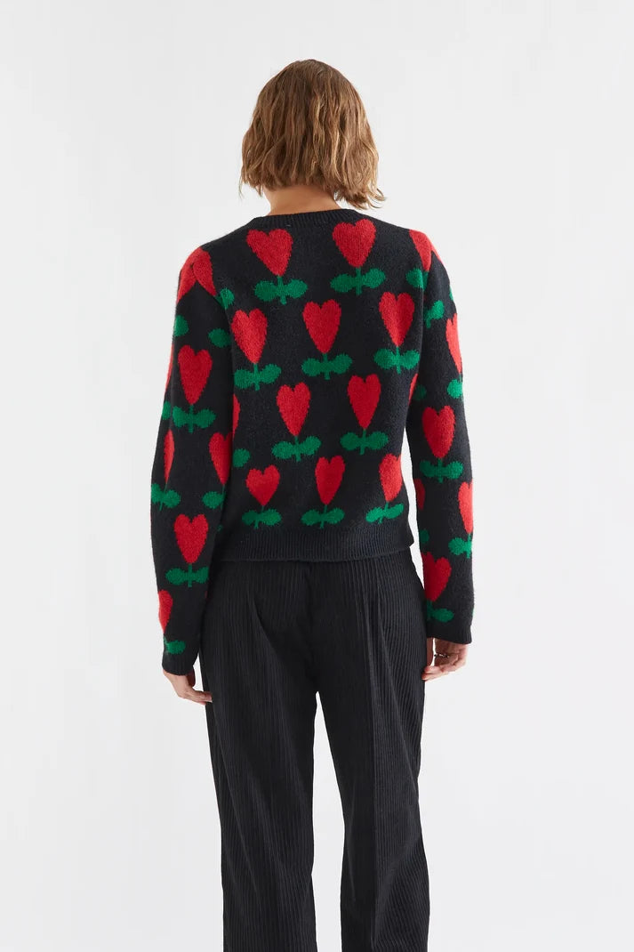 CARDIGAN CON ESTAMPADO CICLAMEN COMPAÑIA FANTASTICA