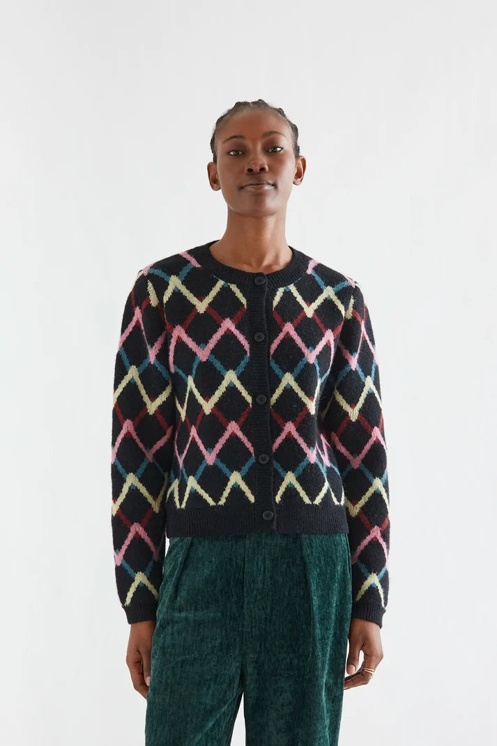 CARDIGAN CON ESTAMPADO SKEIN COMPAÑIA FANTASTICA