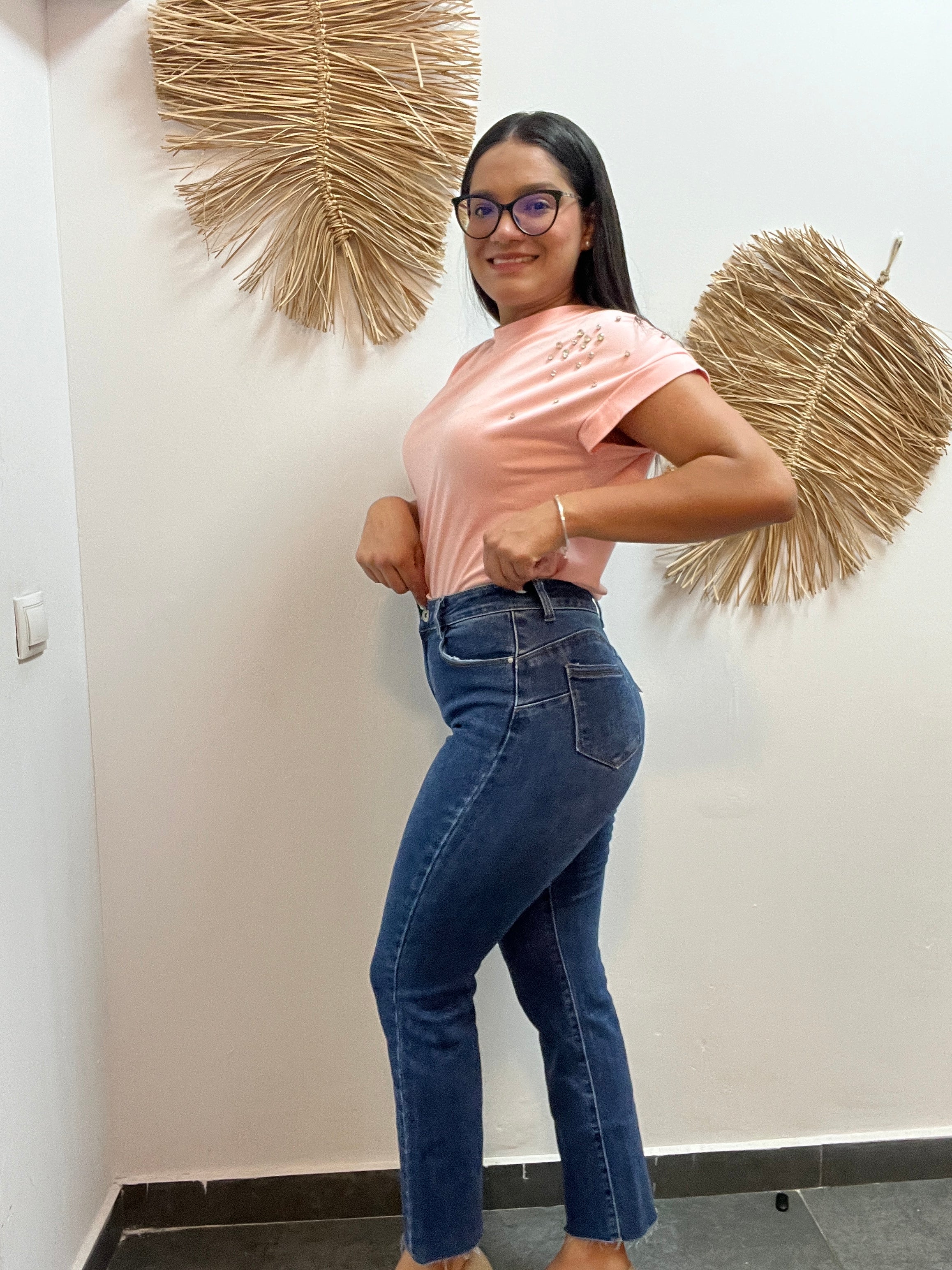 Jeans Rectos Oscuro