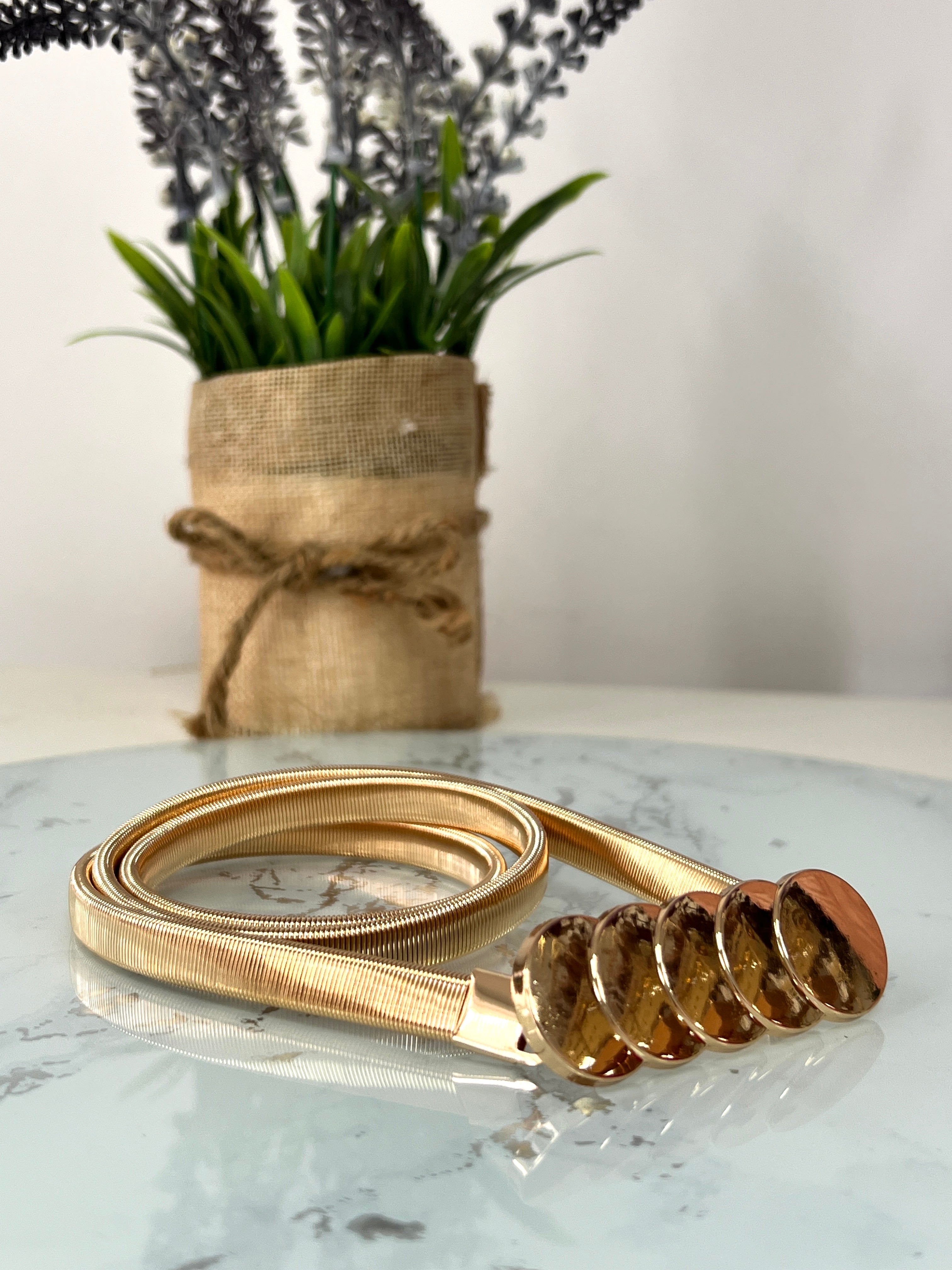 Cinturón fiesta círculos