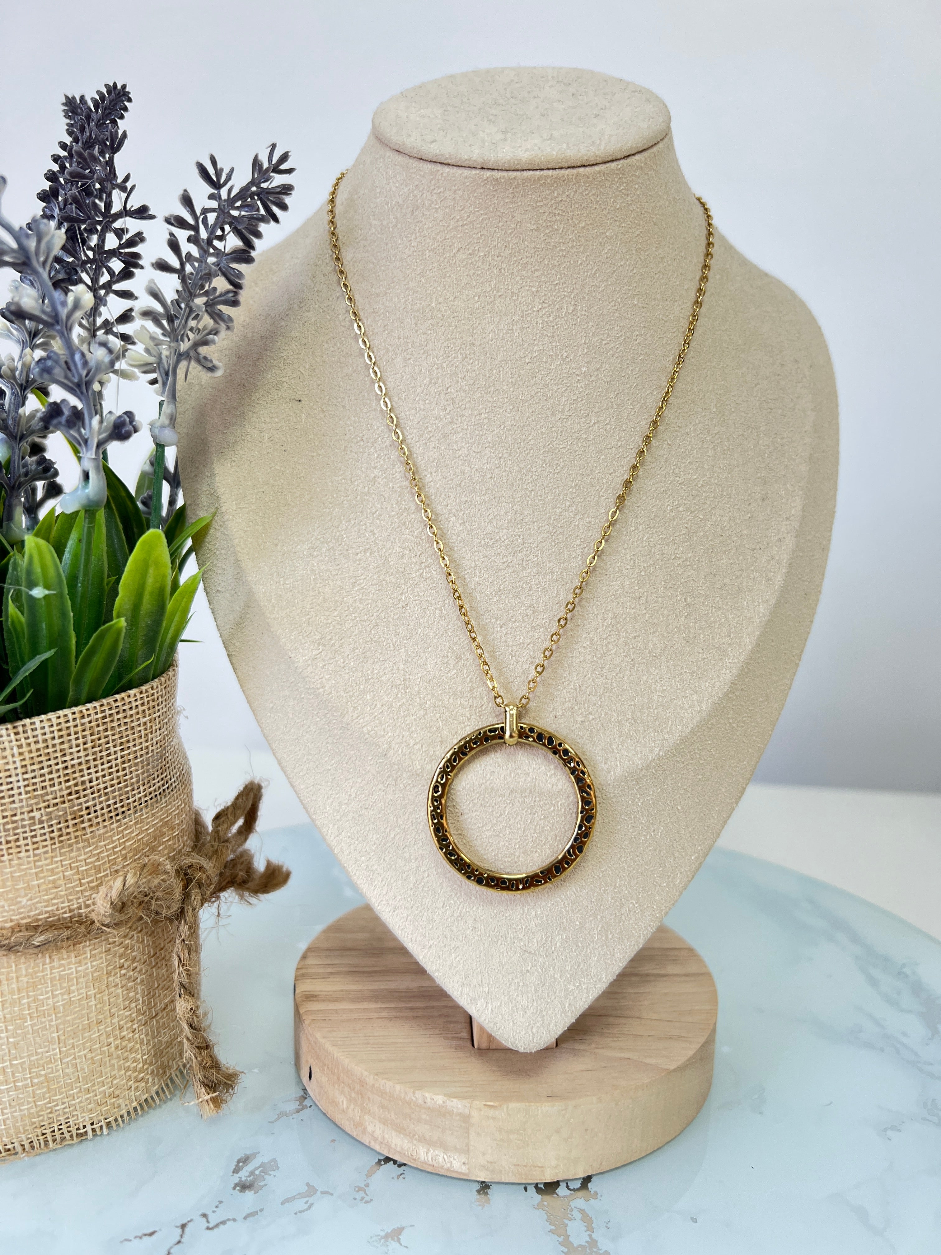 Collar circulo print