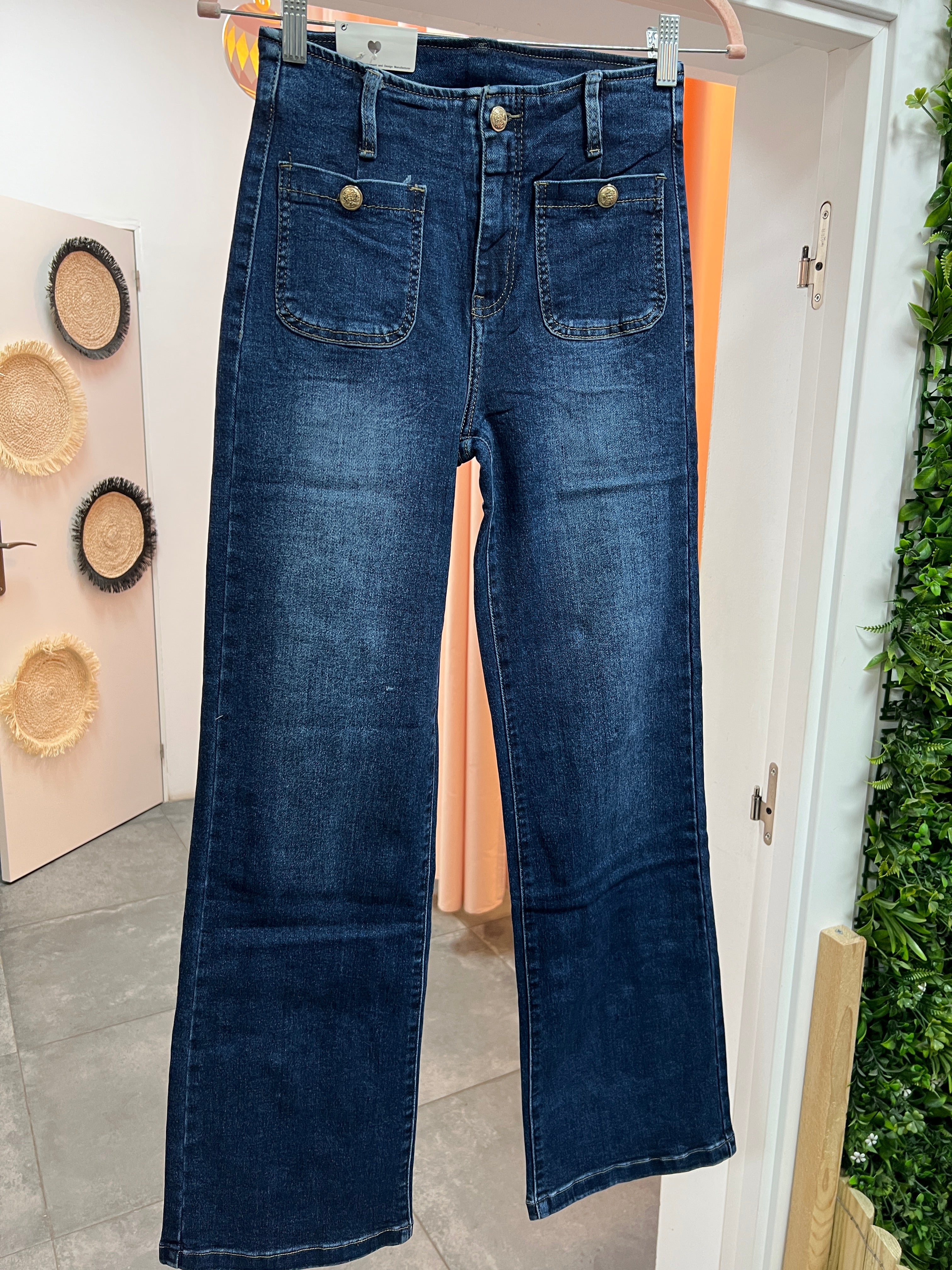 Jeans bolsillos chic
