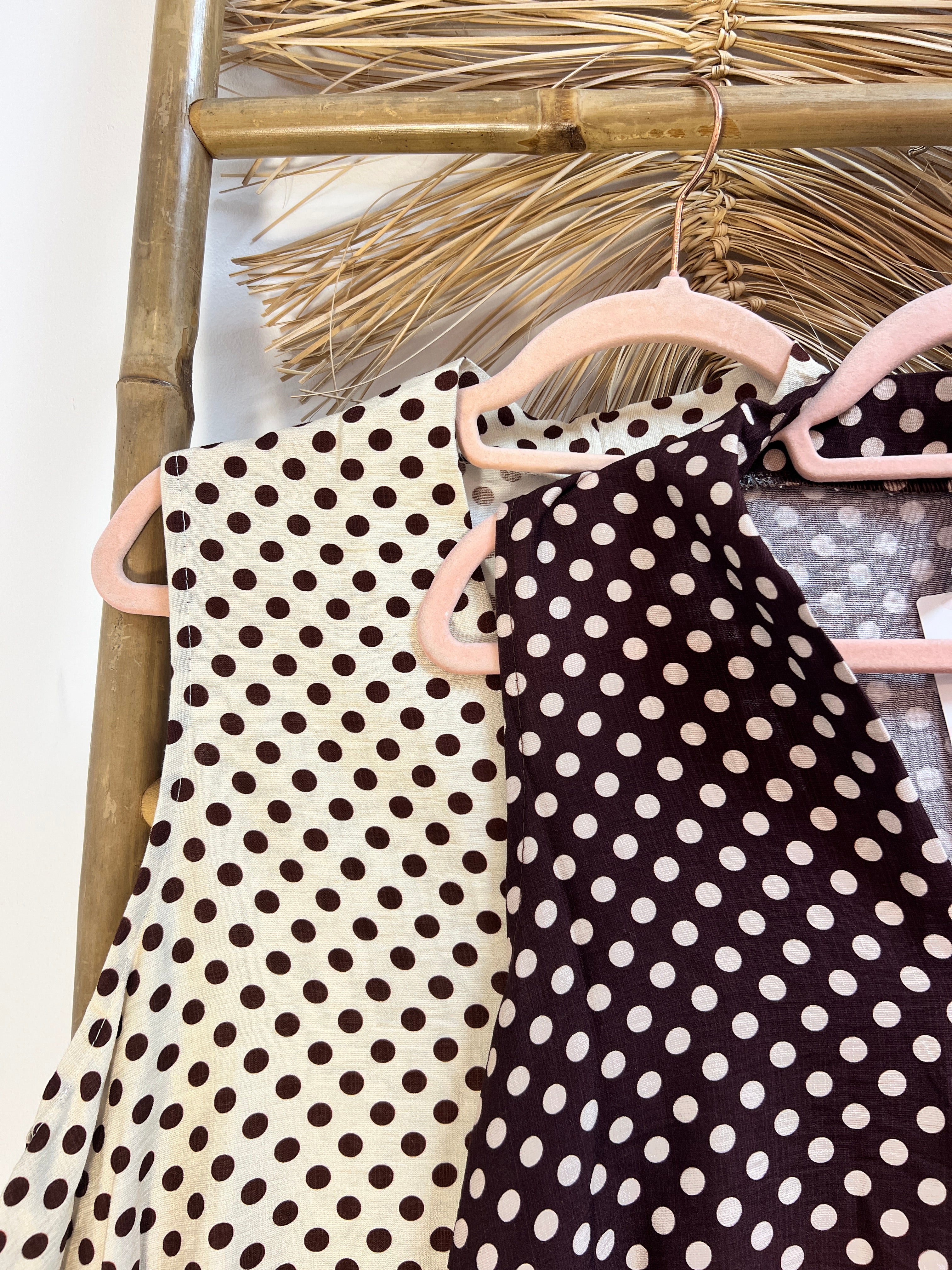 Vestido lunares corto