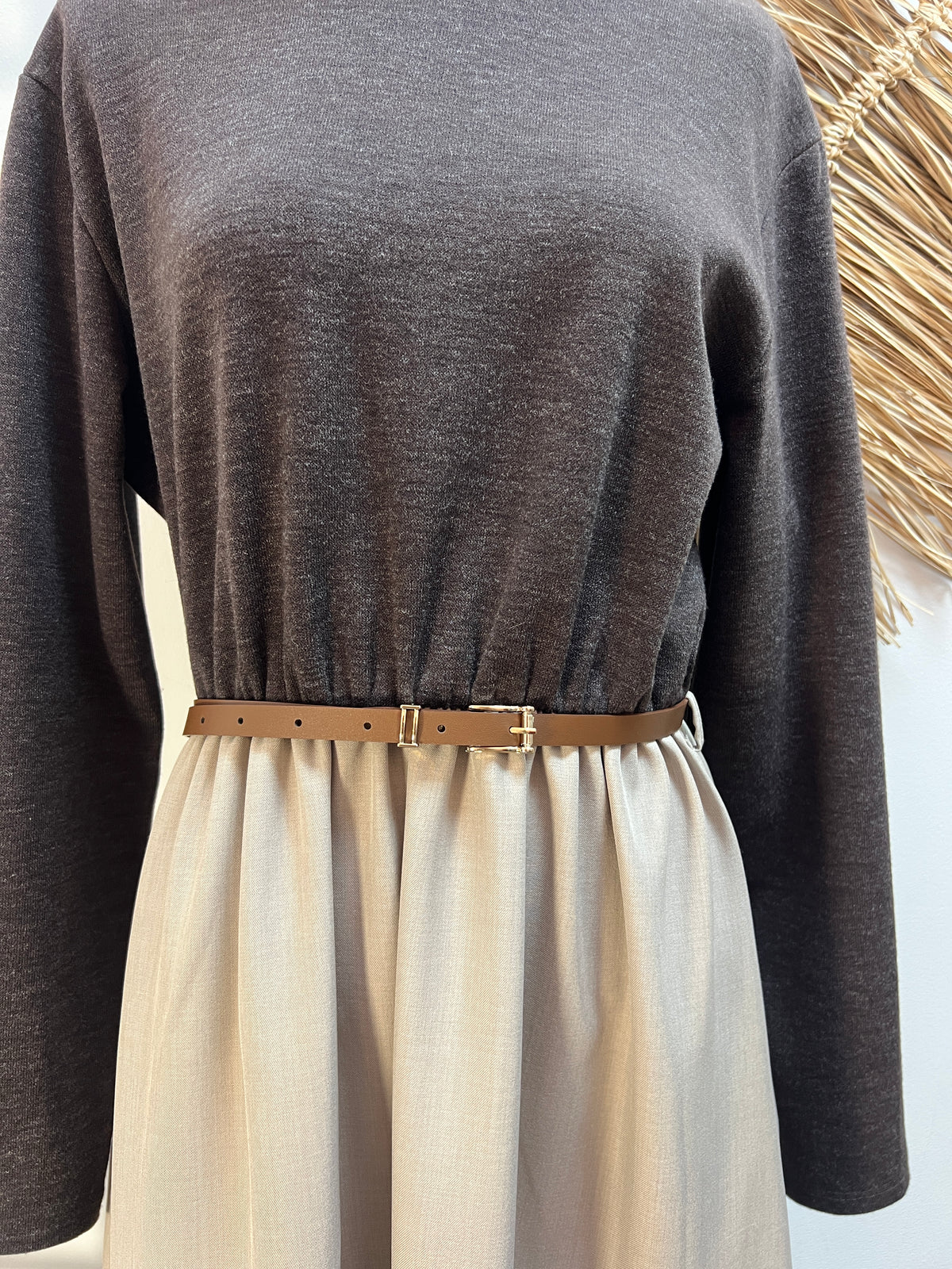 Vestido bicolor