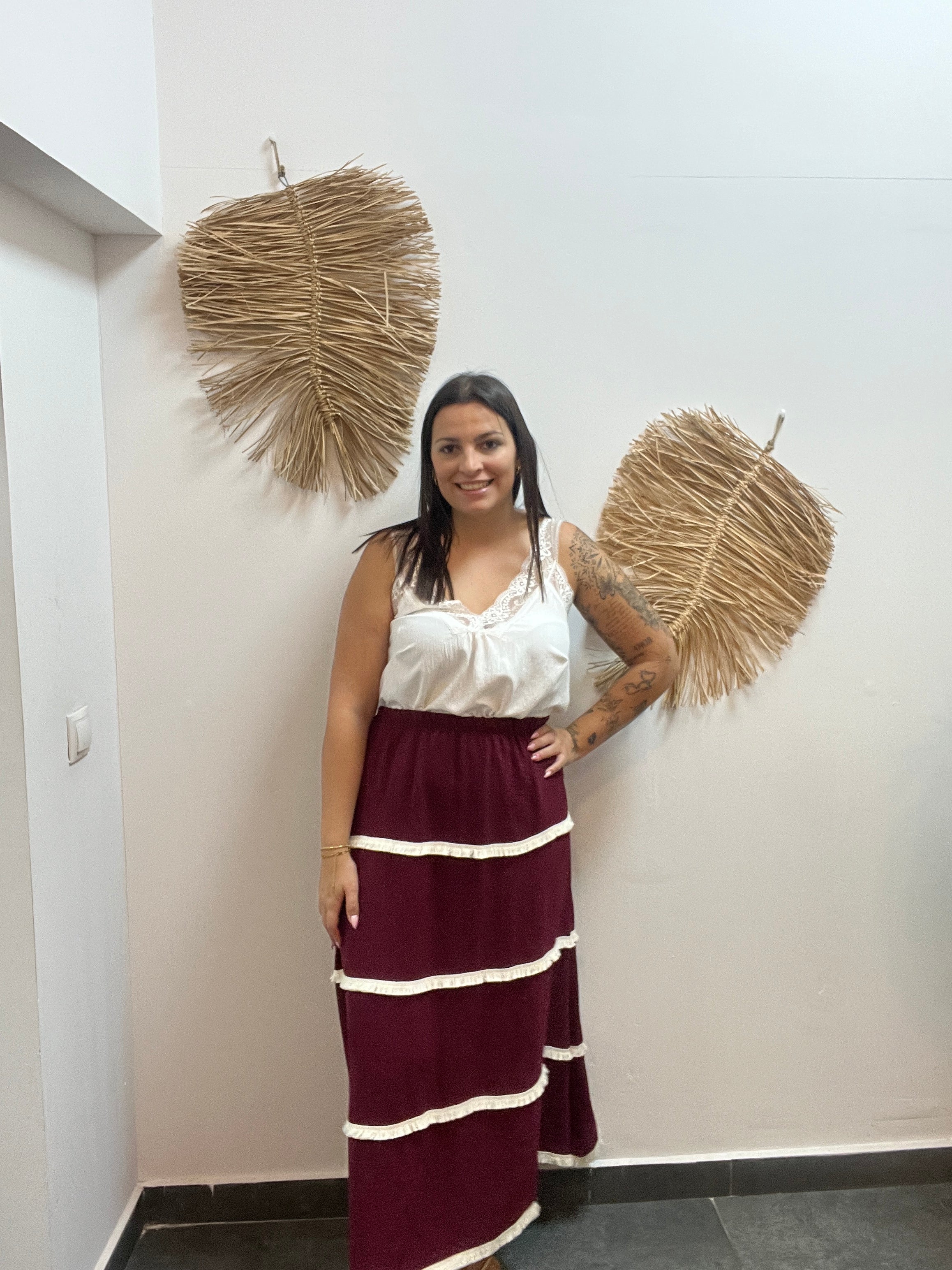Falda flecos