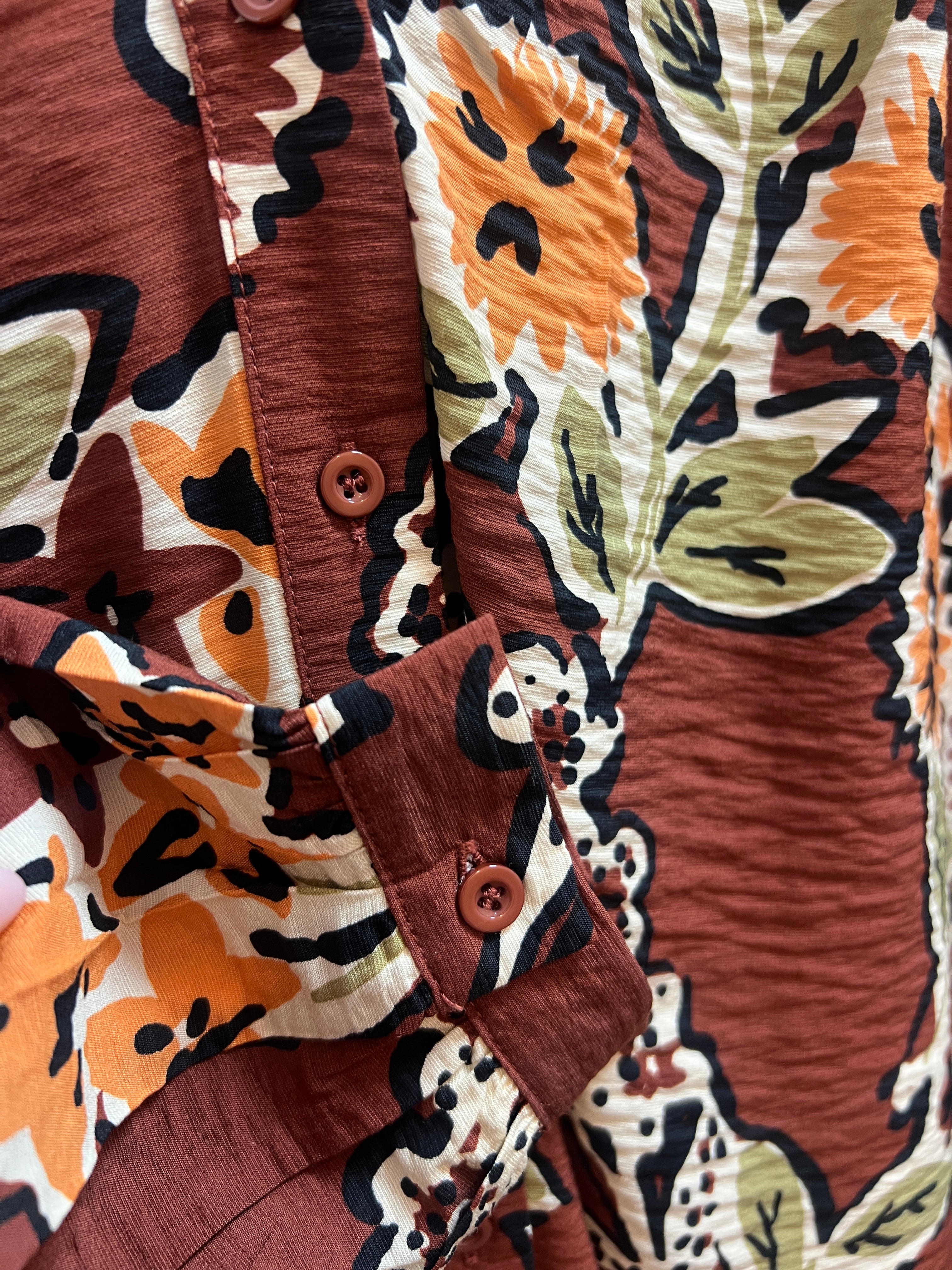 Camisa crepe ligero con estampado Daisy CF