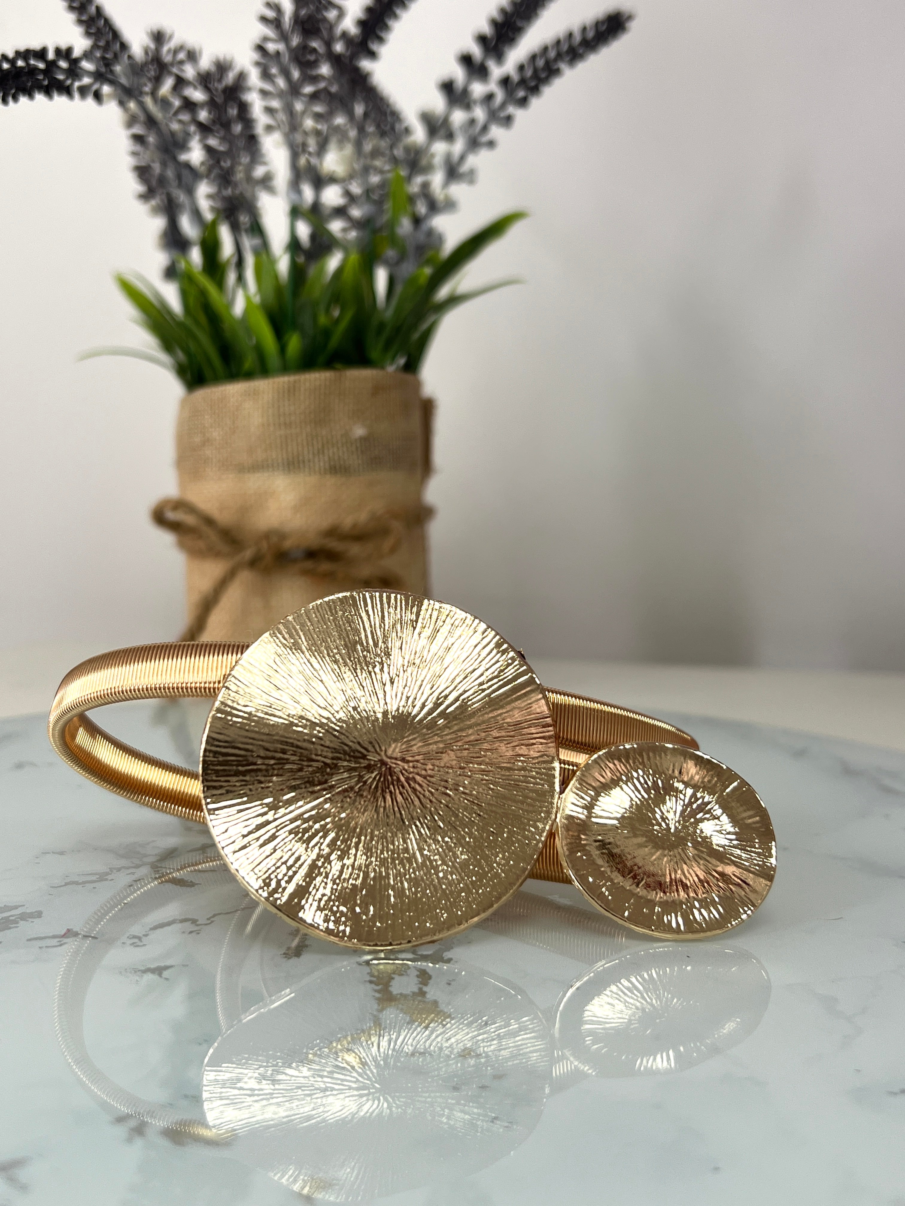 Cinturon fiesta dos circulos