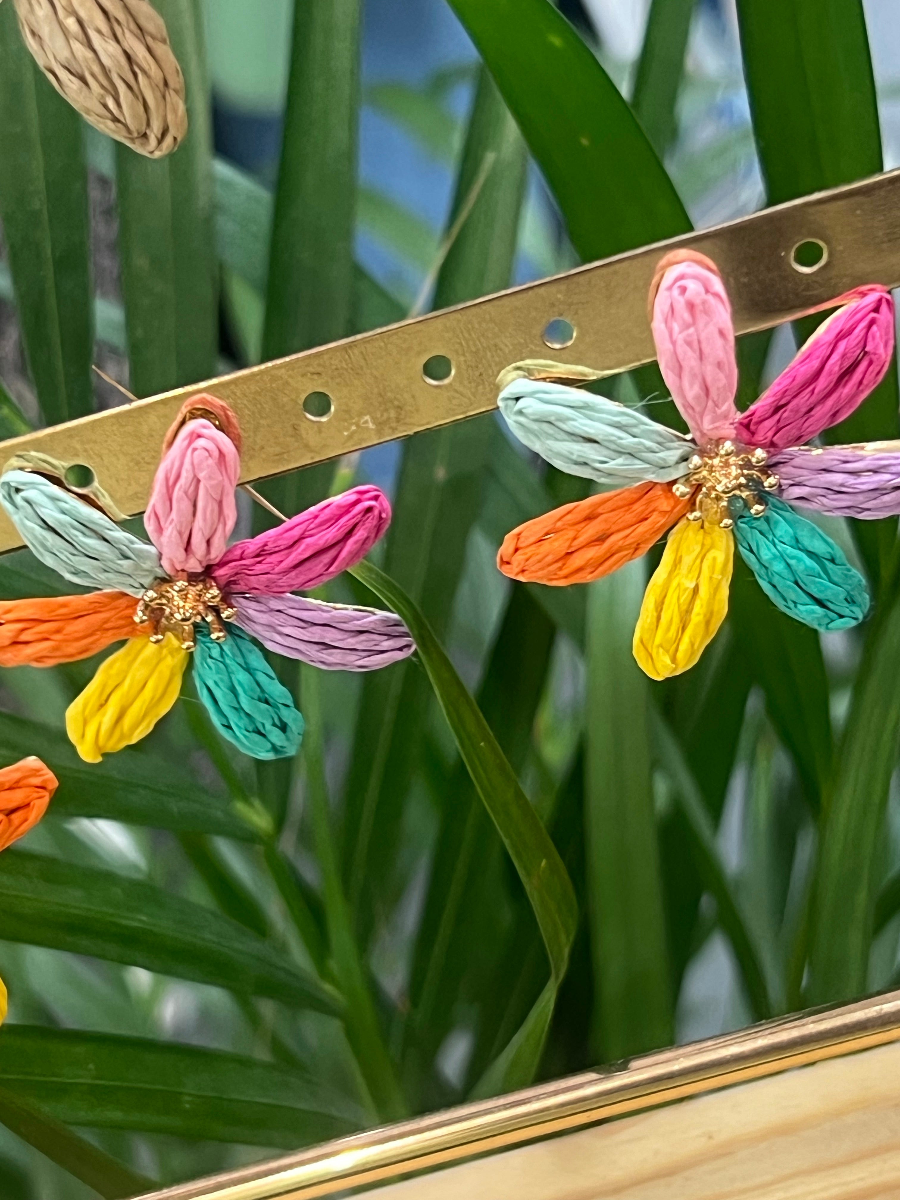 Pendientes mimbre