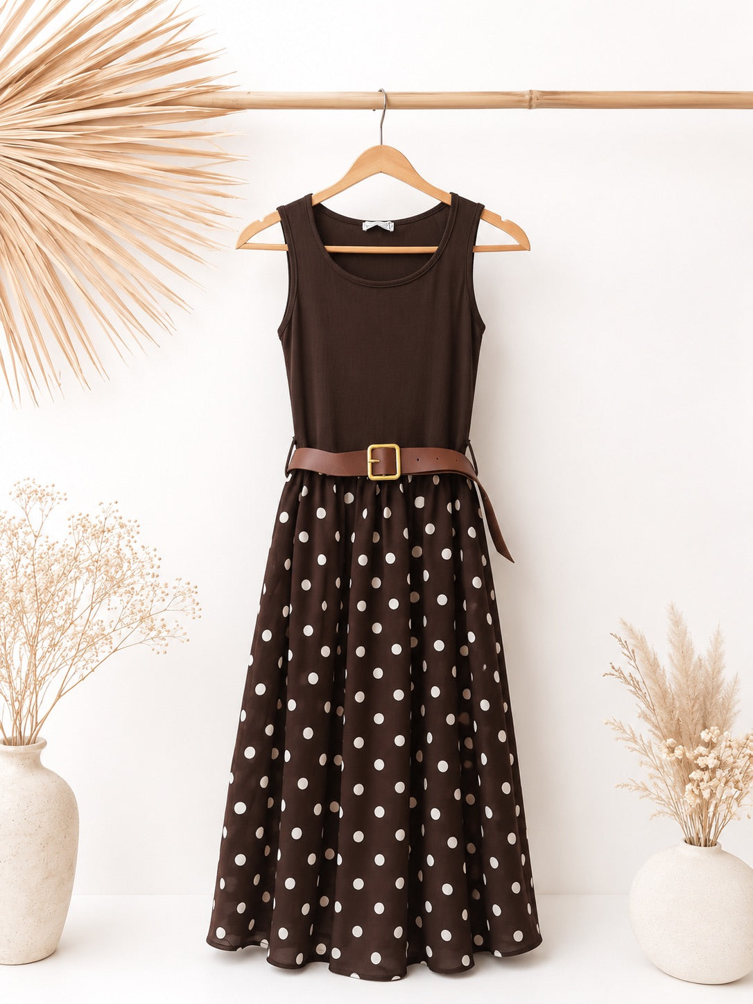 Vestido abril con cinturón