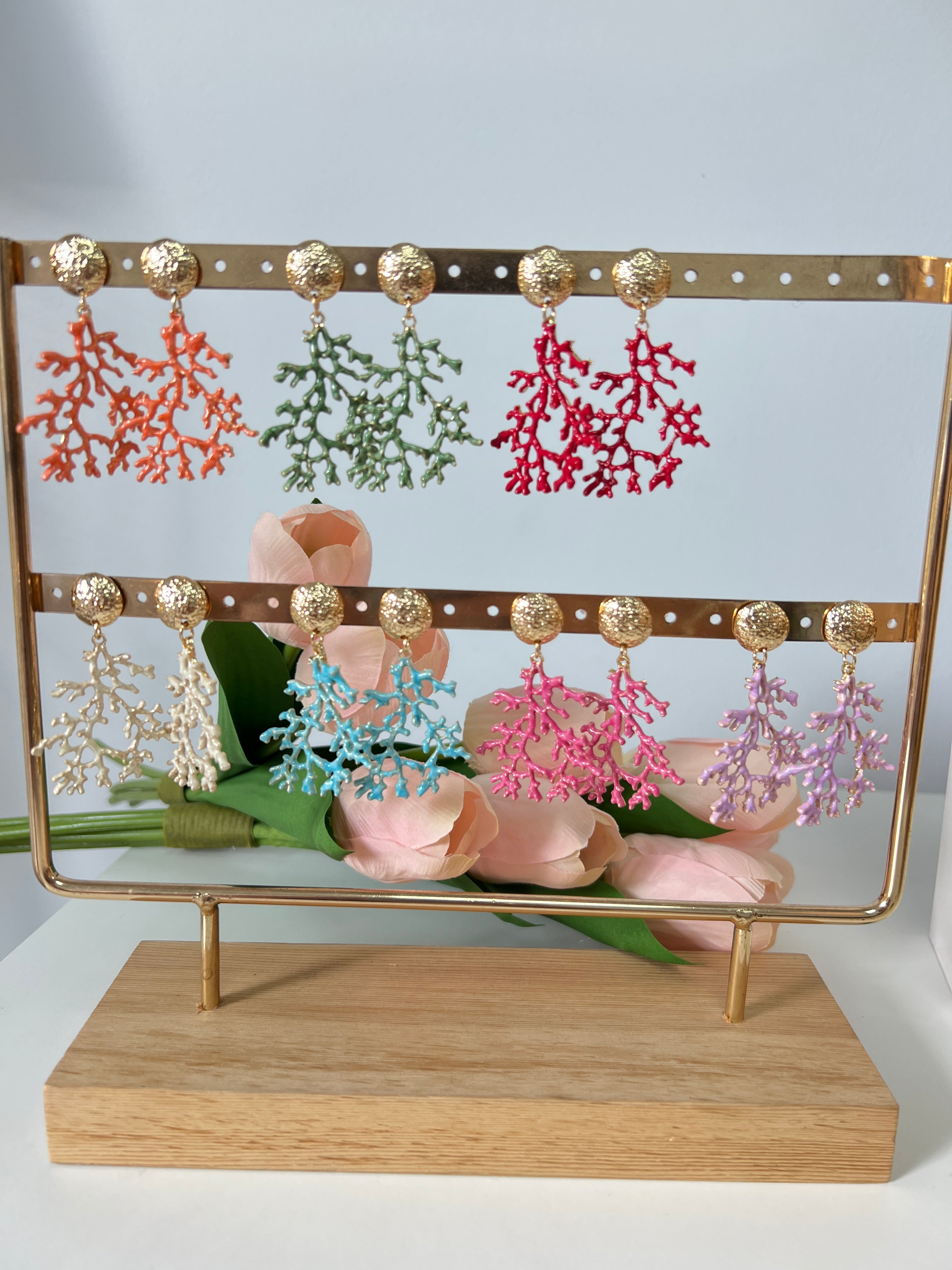 Pendientes Coral