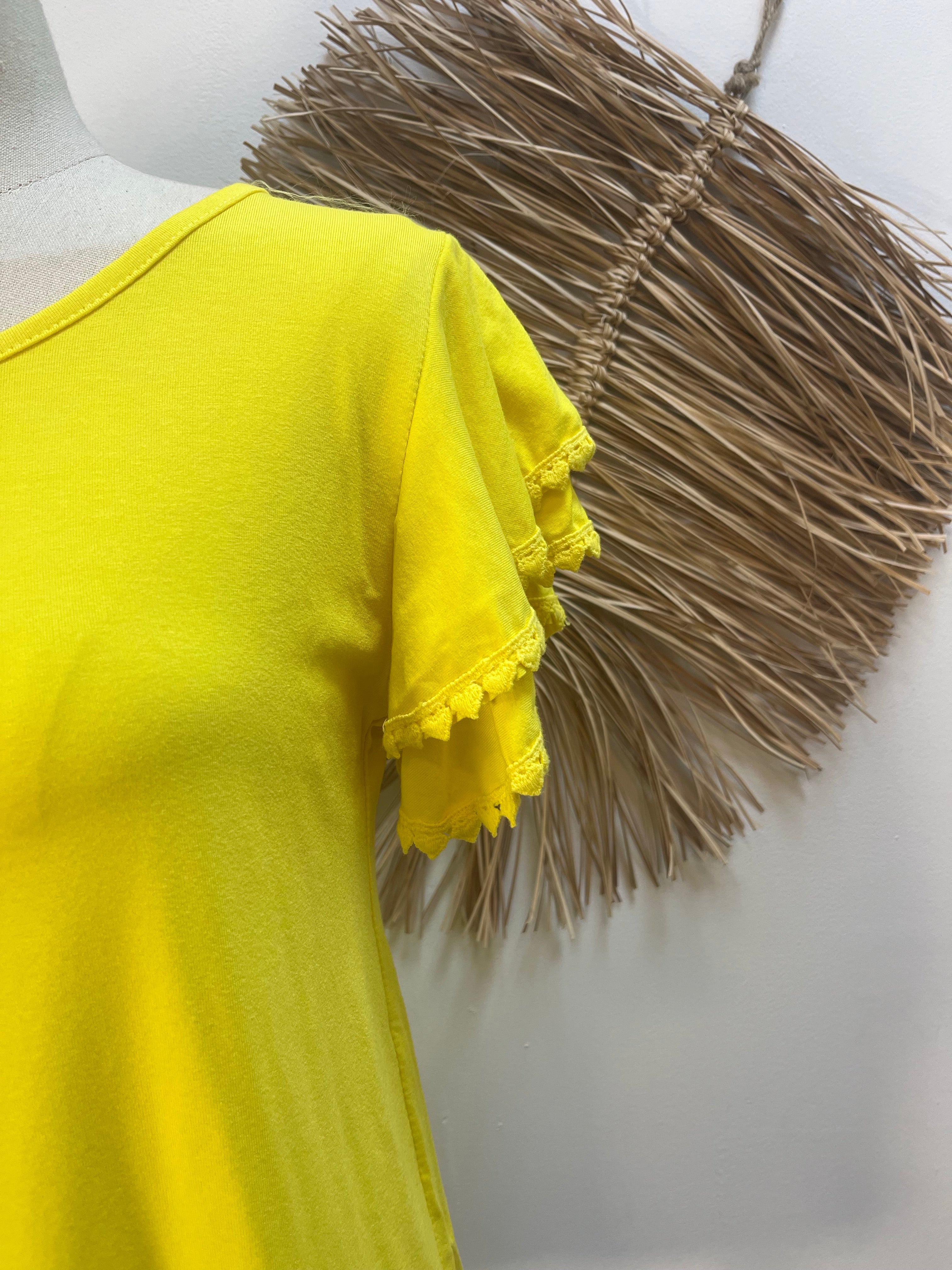 Camiseta volante doble puntilla