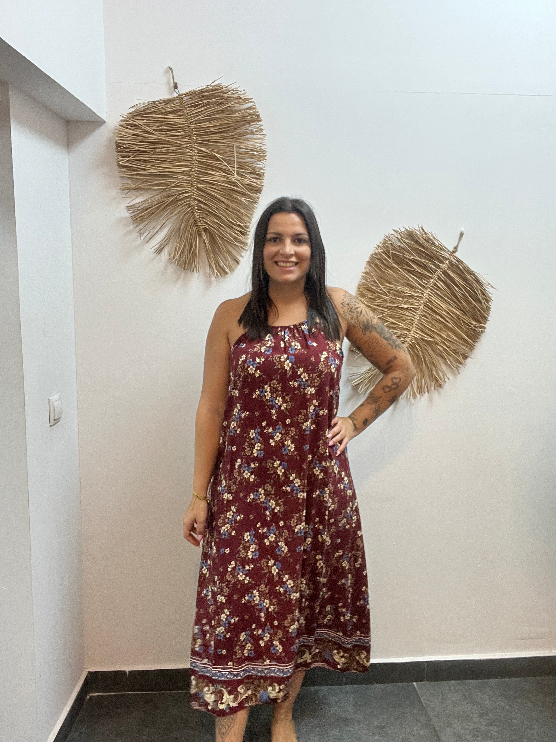 Vestido Flower largo