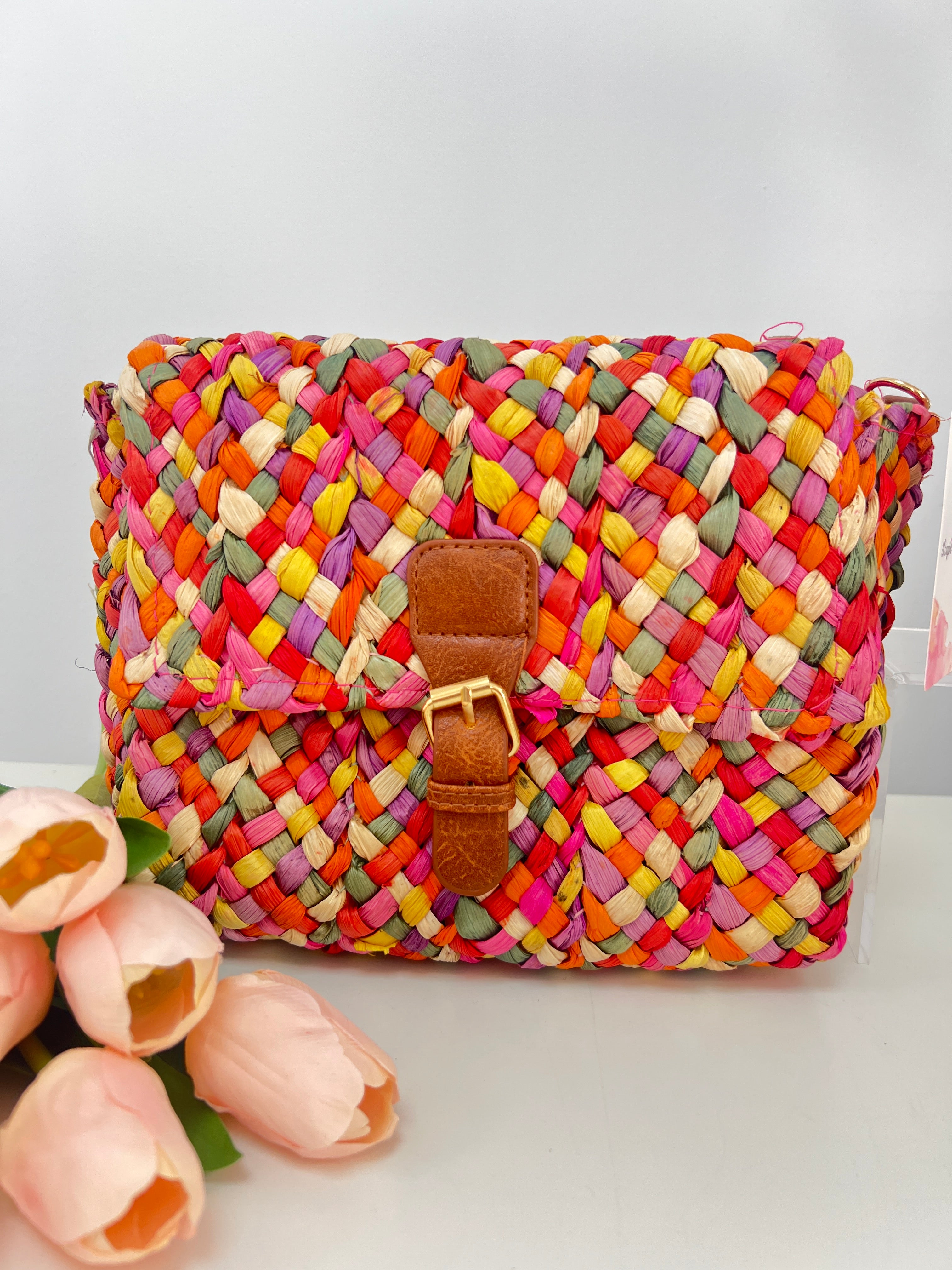 Bolso Mimbre Multicolor
