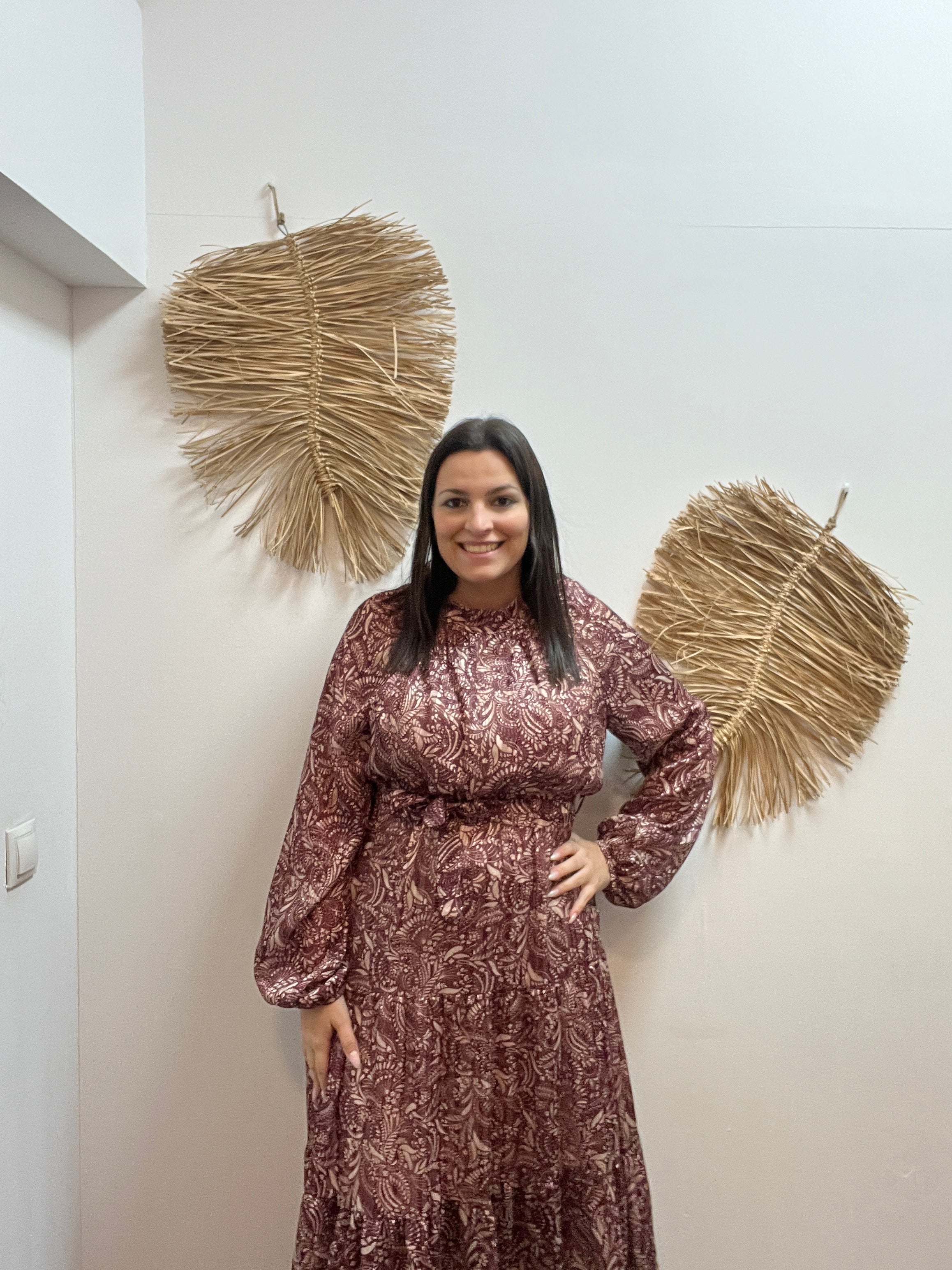 Vestido jardín brillos