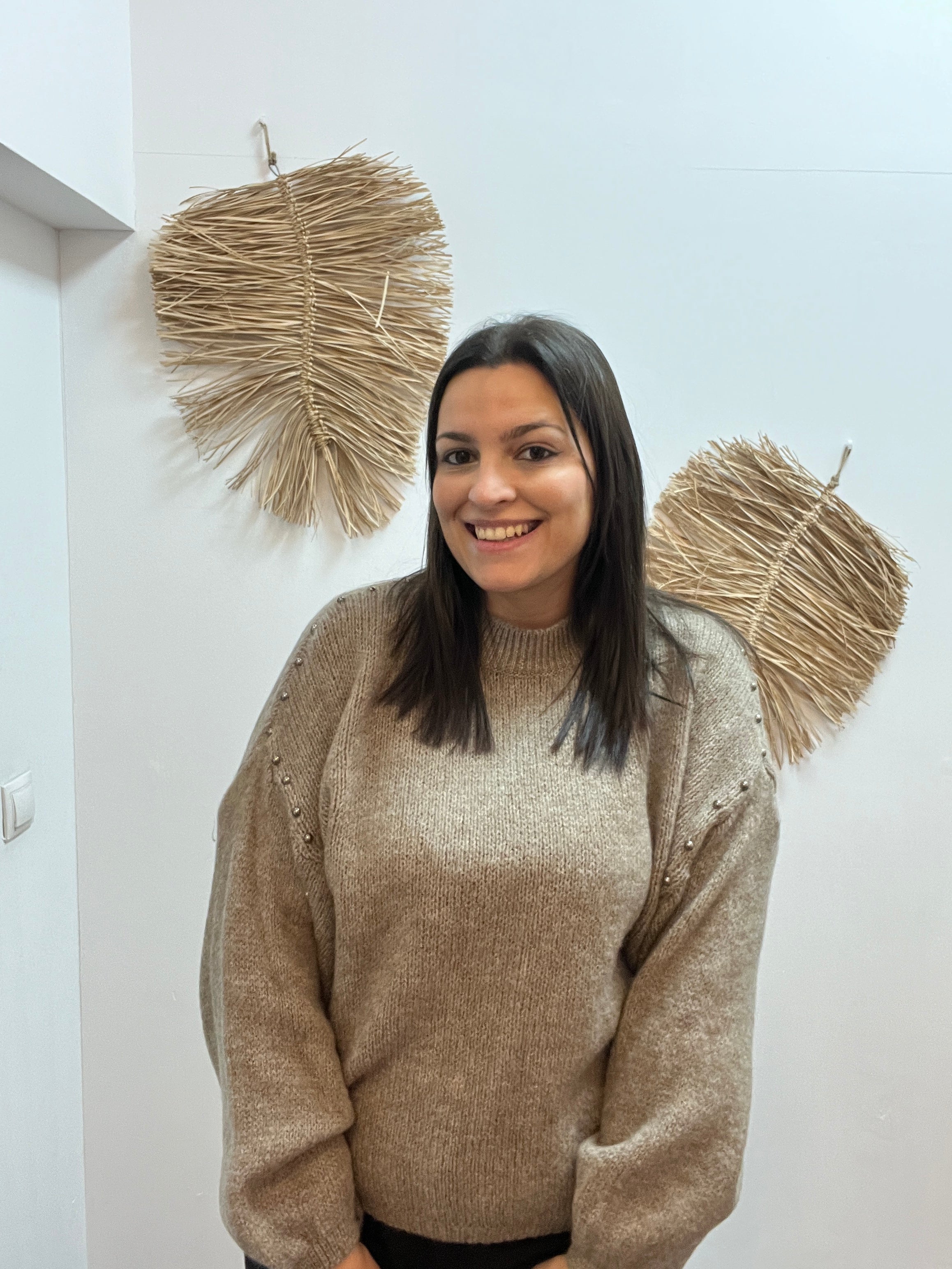 Jersey de punto tachuelas