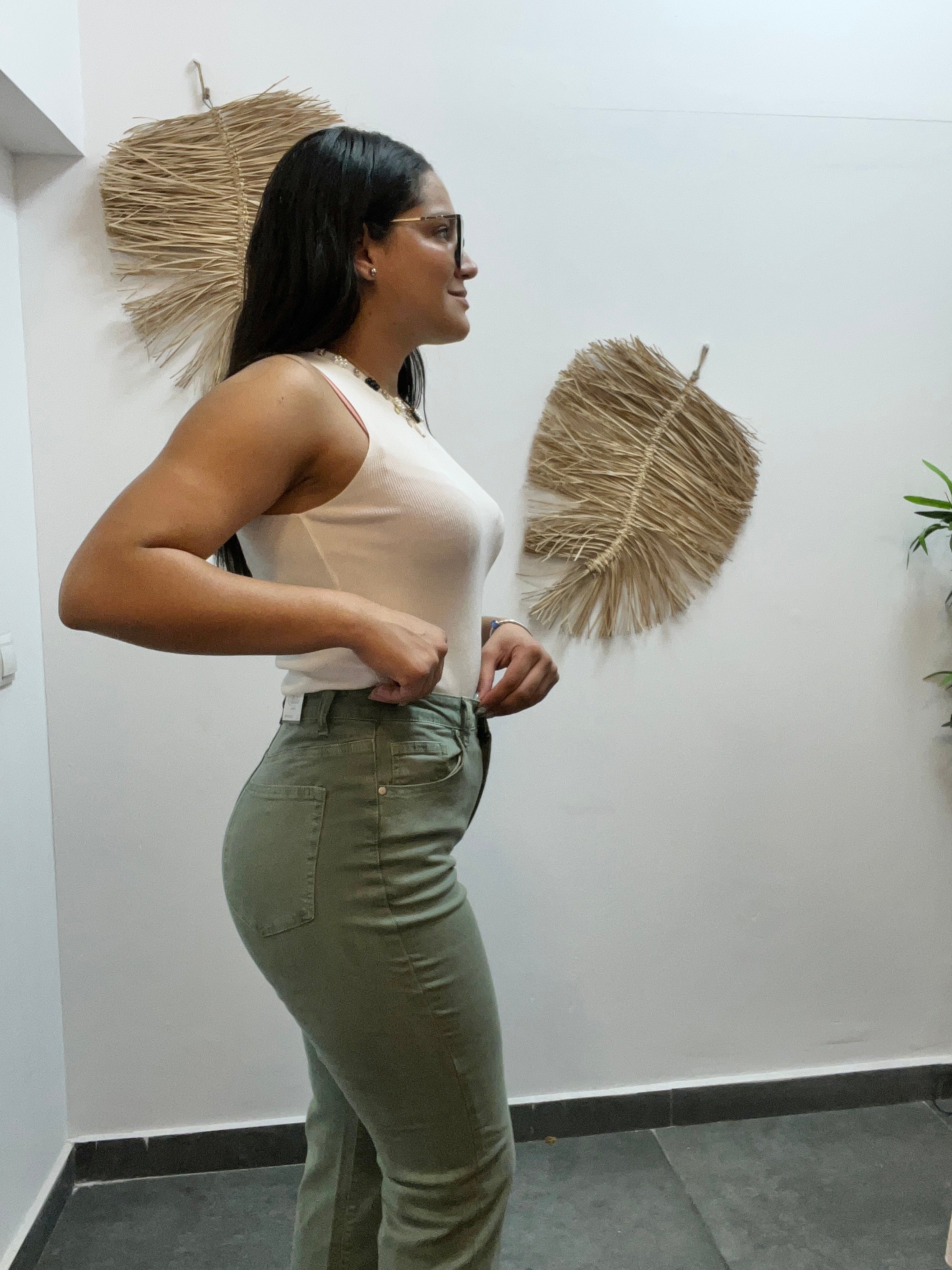 Jeans Recto Verde