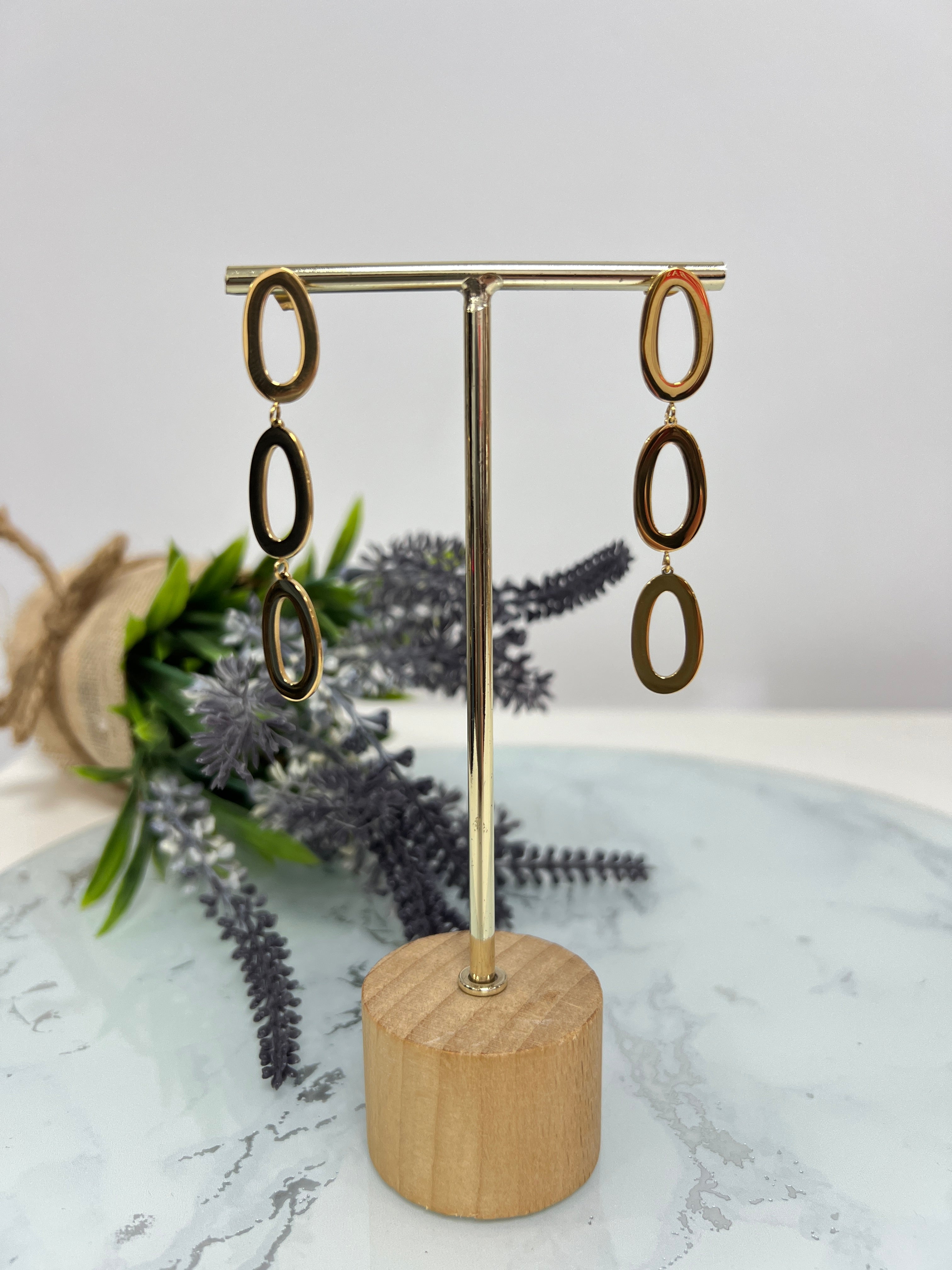 Pendientes largos elegance