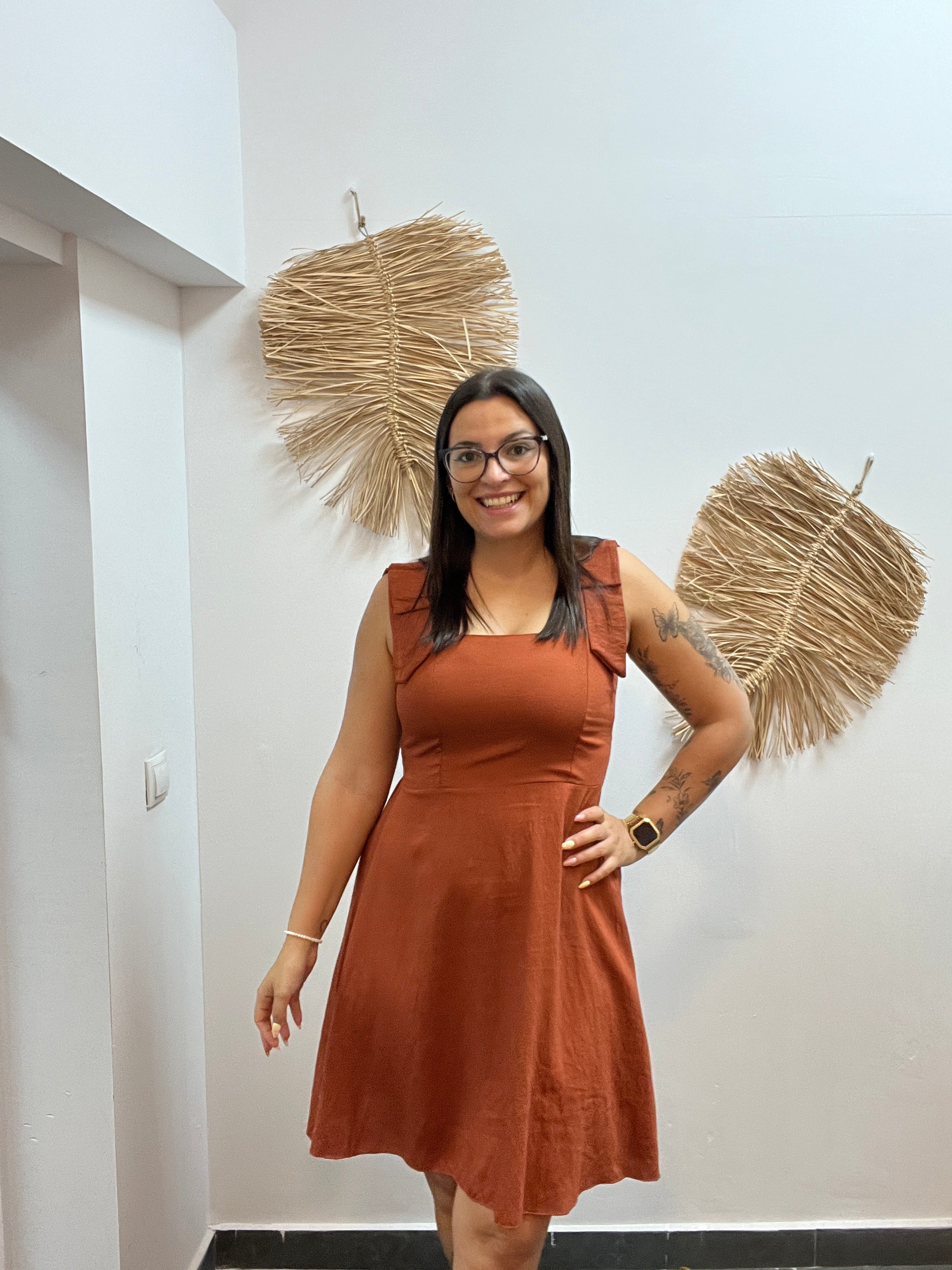 Vestido corto lazo