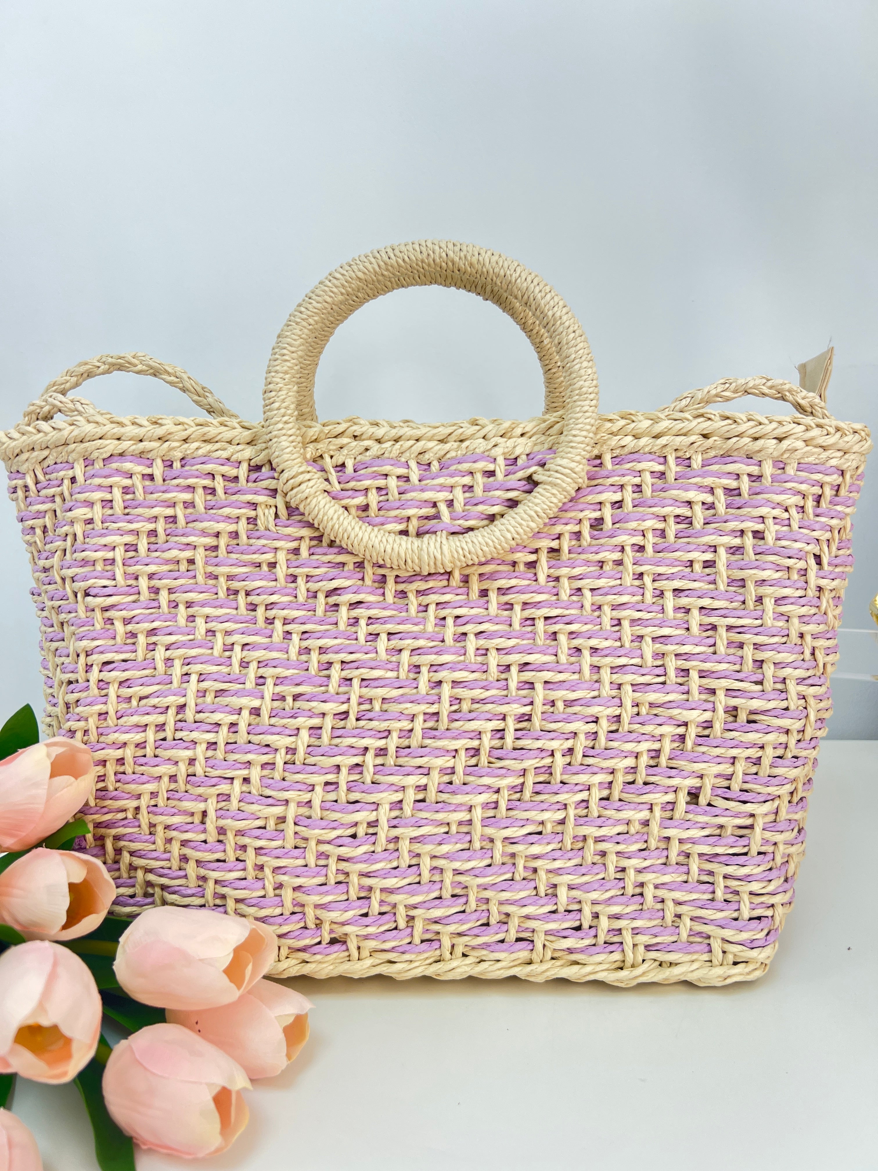 Bolso Asa Redonda Lila