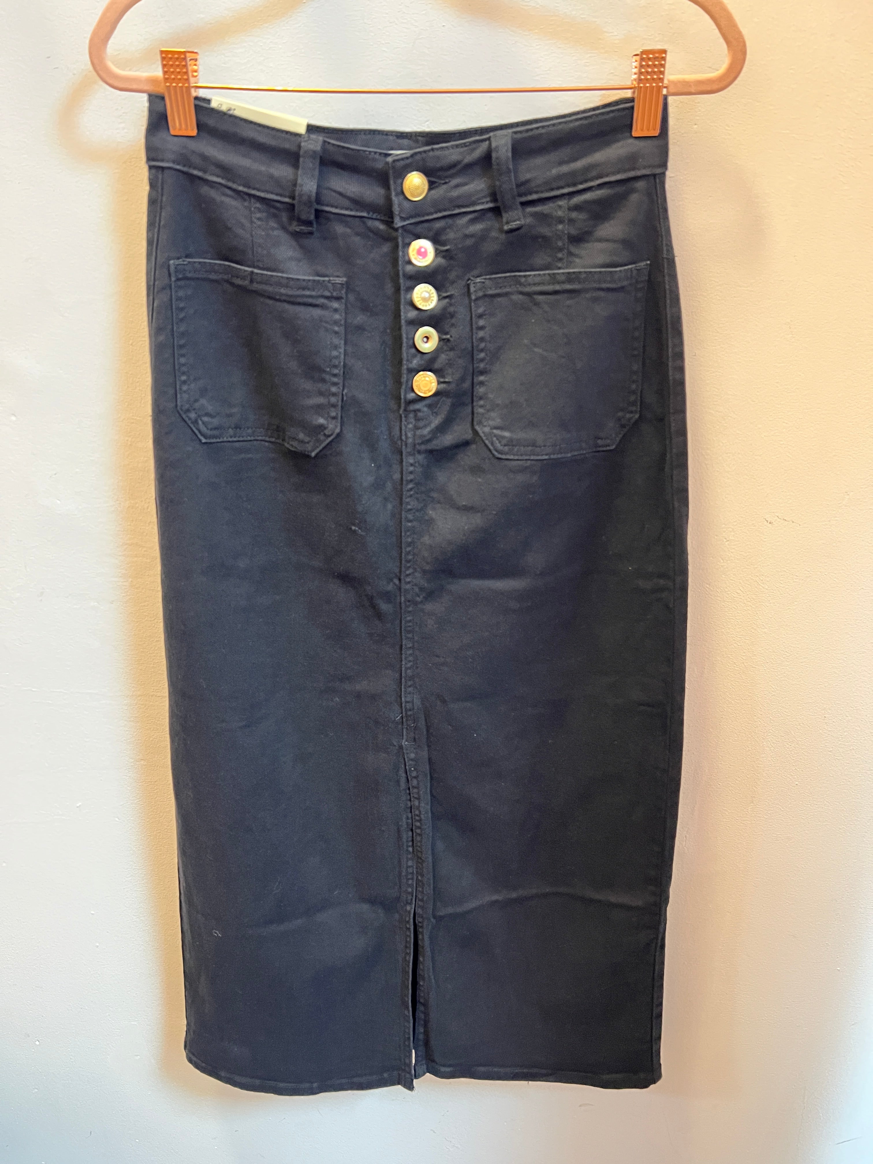 Falda wideleg botones