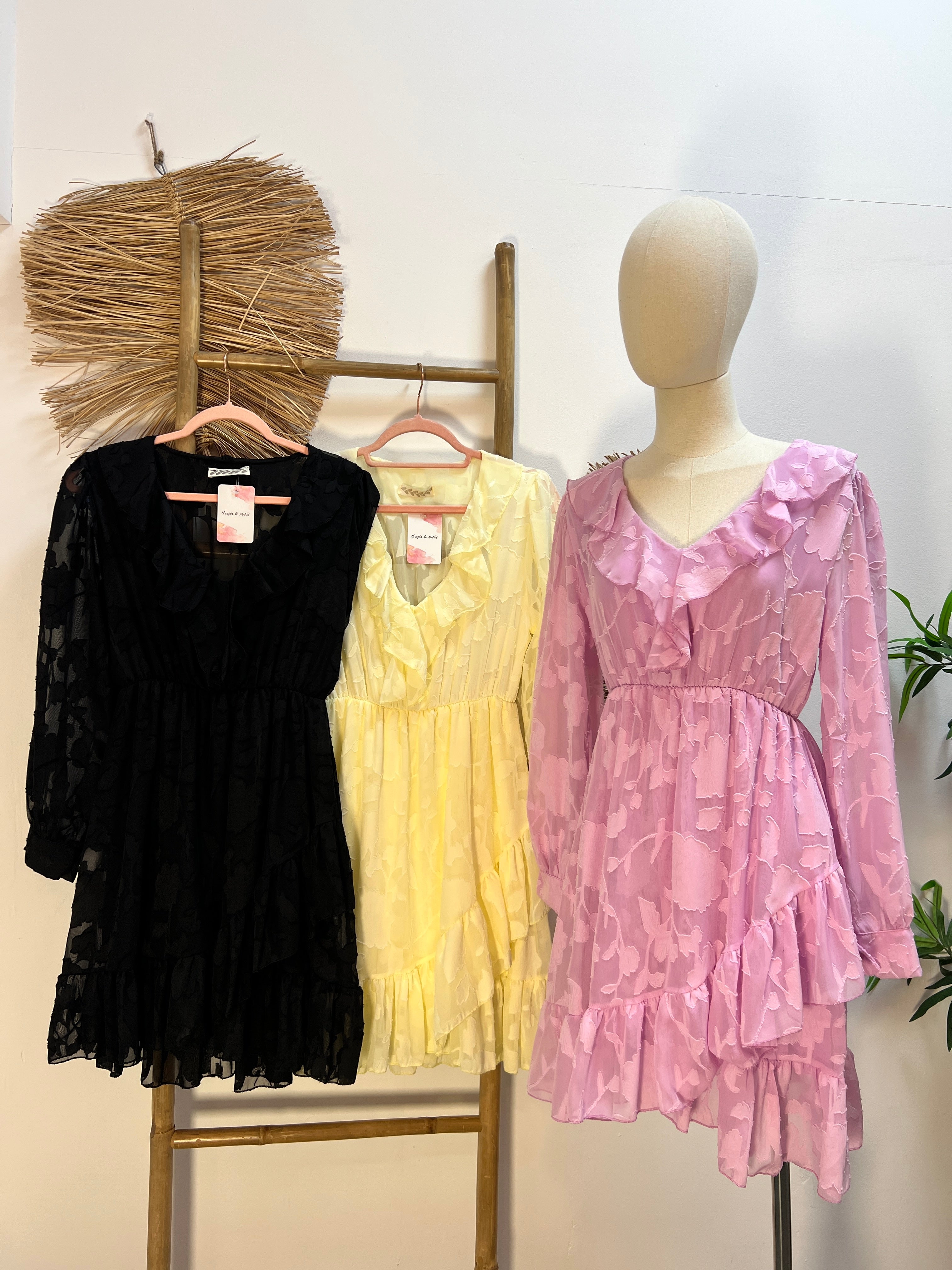 Vestido jardín volante