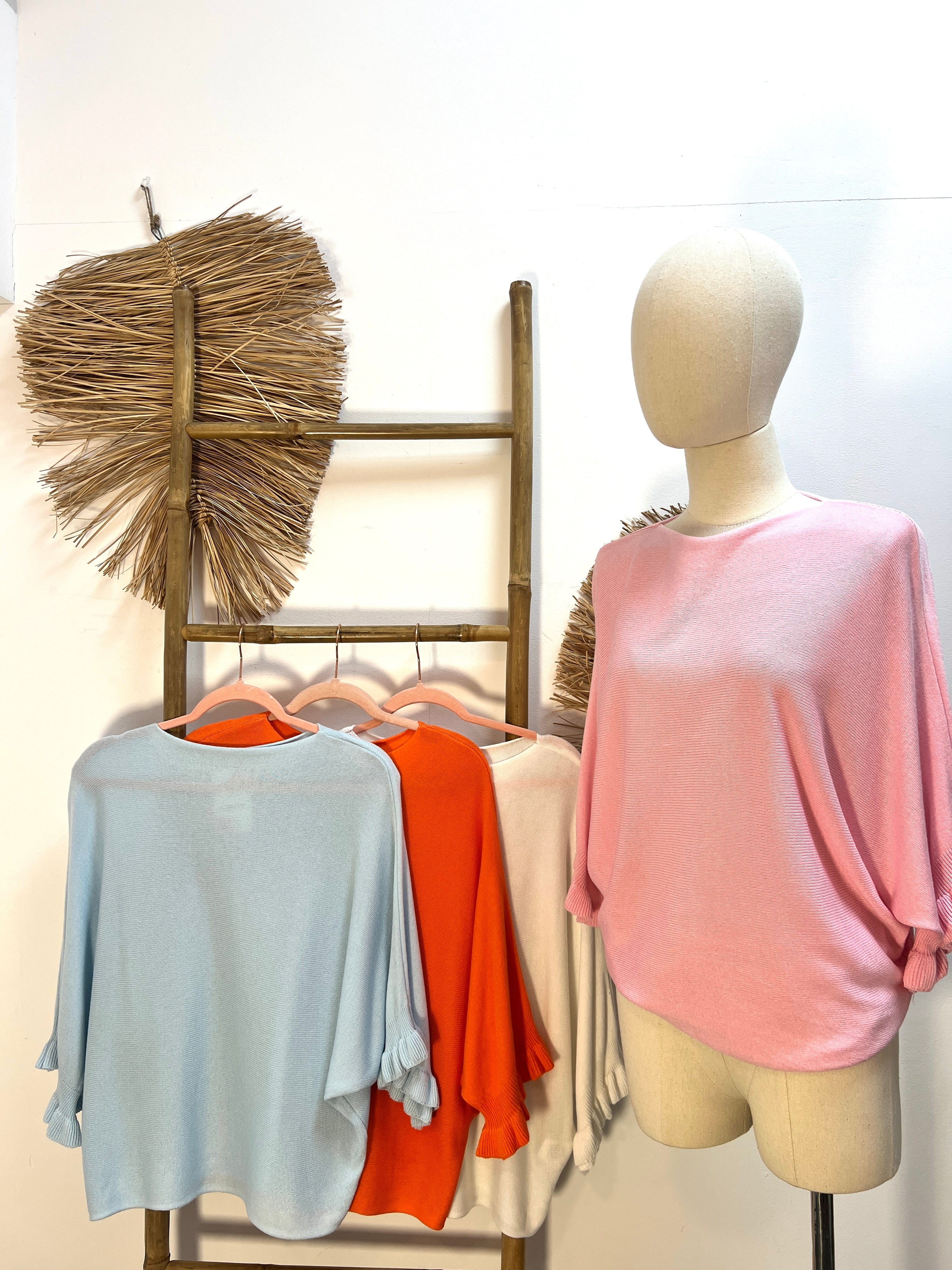 Jersey ancho manga volante