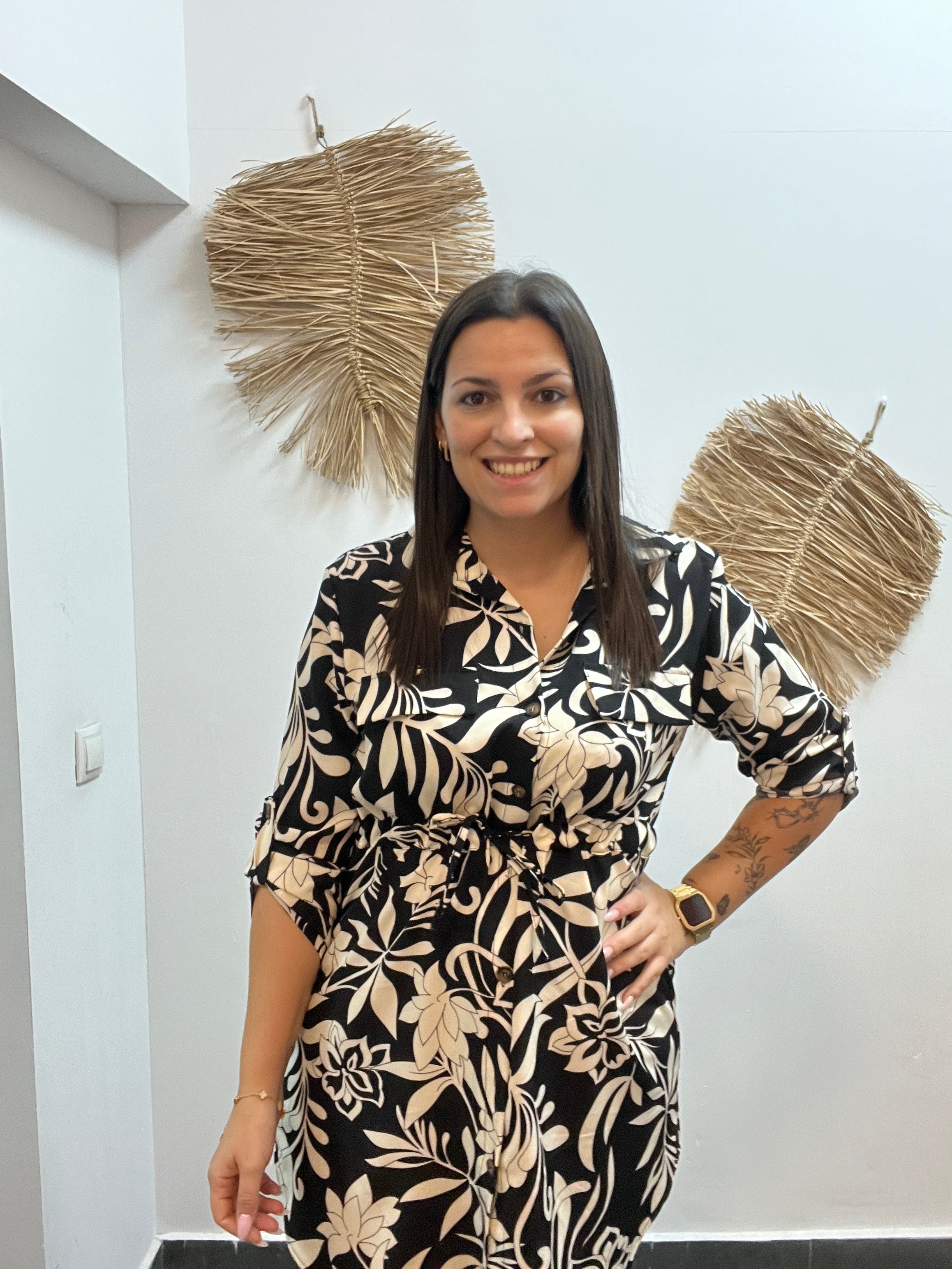 Vestido estampado floral