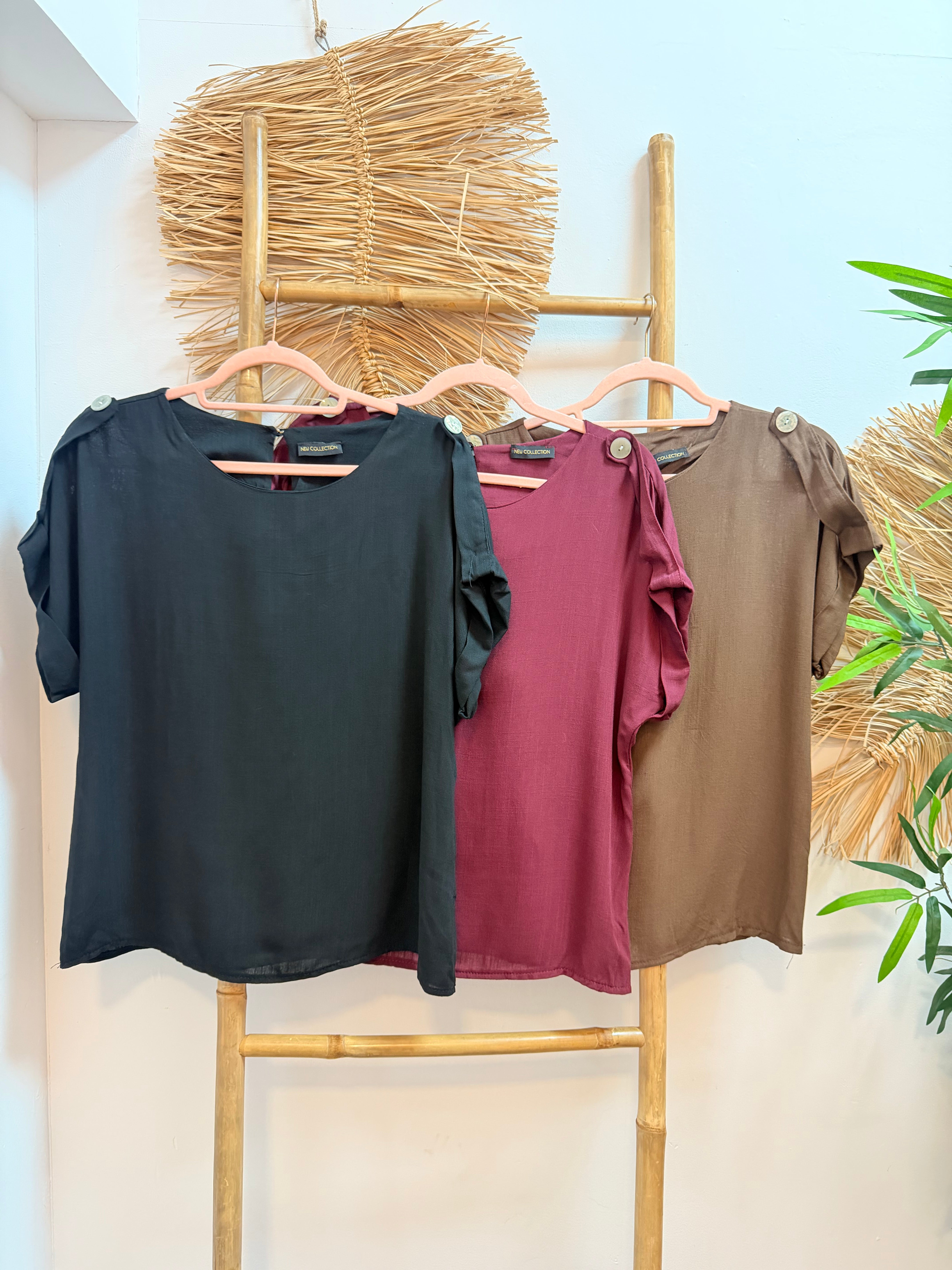 Blusa boton chic