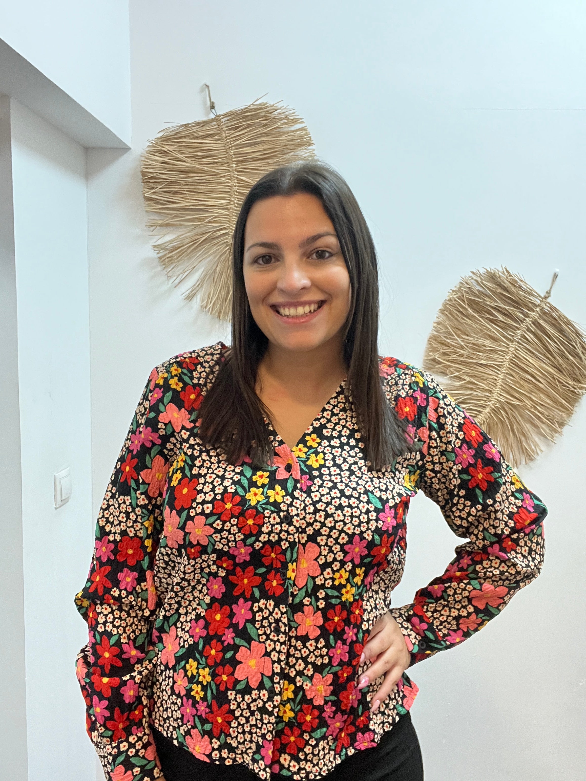 Blusa corto con estampado Giardino CF