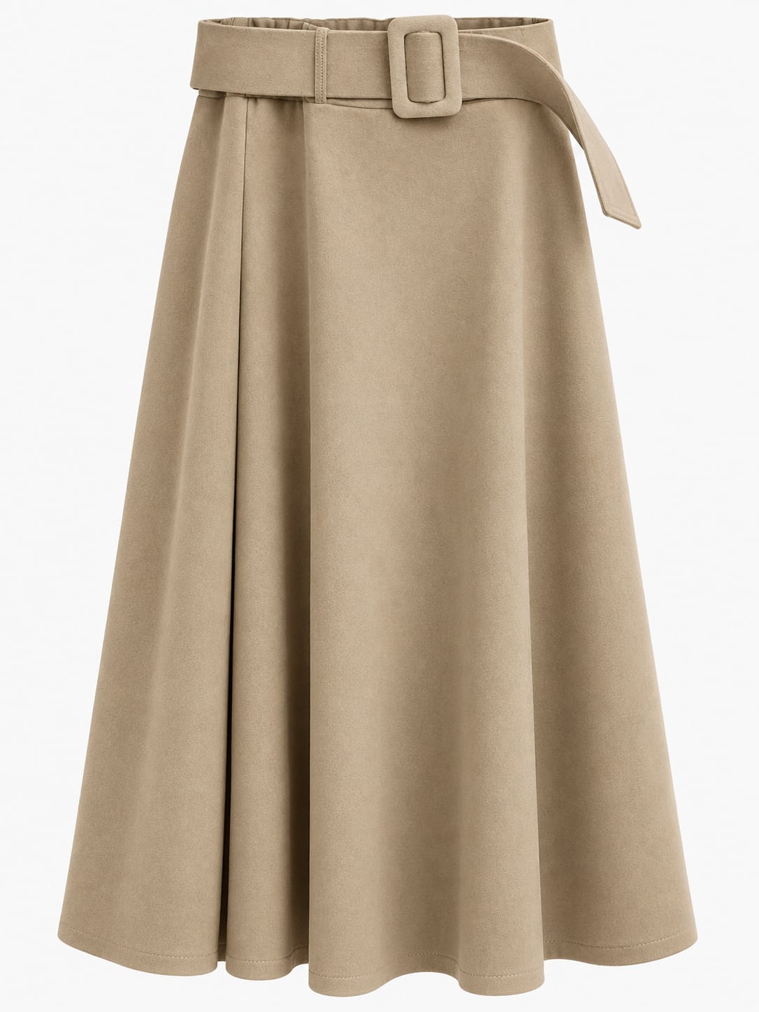 Falda midi en ante