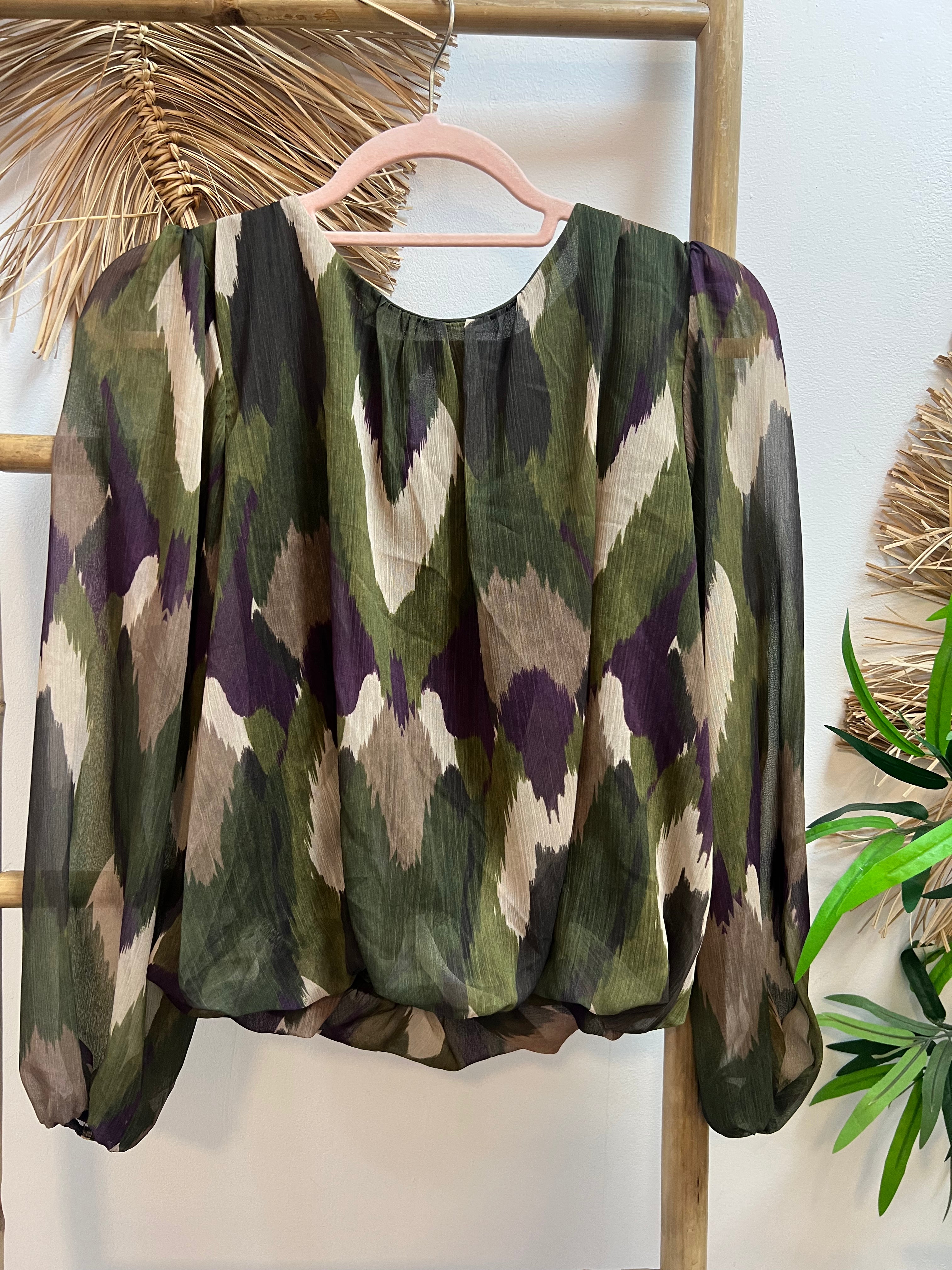 blusa jungle chic